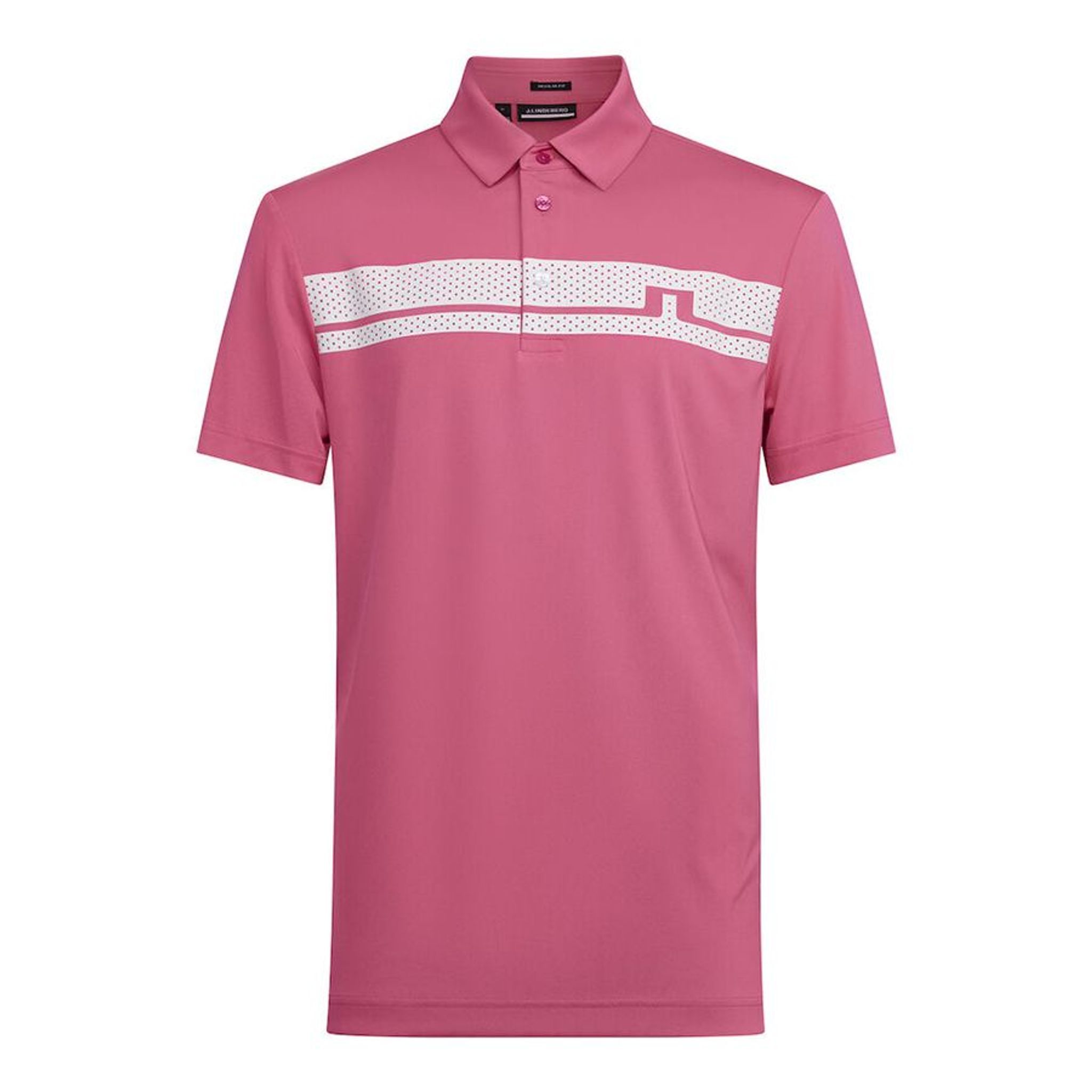 Polo de golf coupe régulière J. Lindeberg M Clark rose vif pour homme