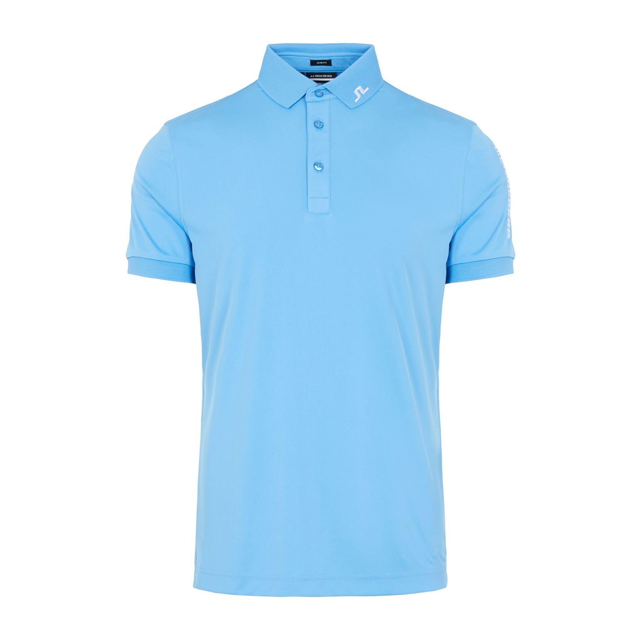 J. Lindeberg M Tour Tech Slim Fit SS Polo Ocean Blue Herren