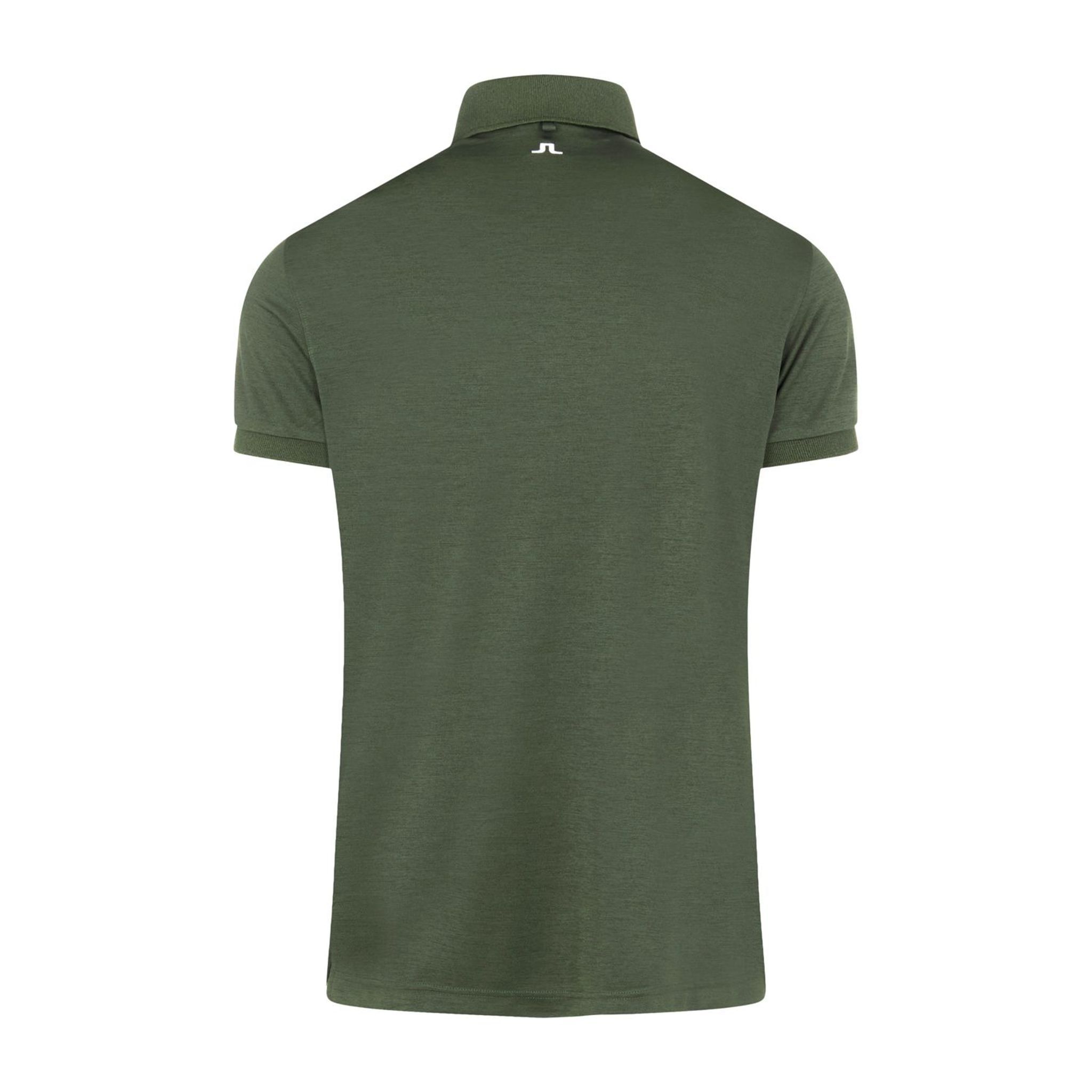 Polo J. Lindeberg M Tour Tech Reg Fit SS pour homme, vert thym mélangé