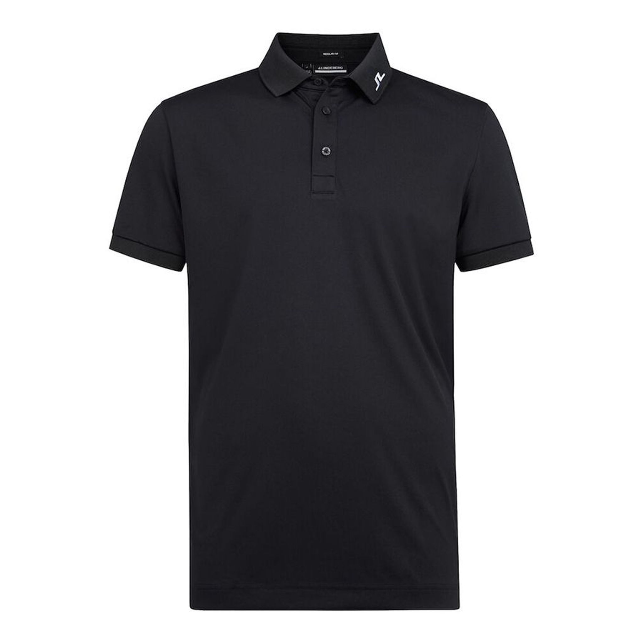 J. Lindeberg M KV Regular Fit Golf Polo Black Herren