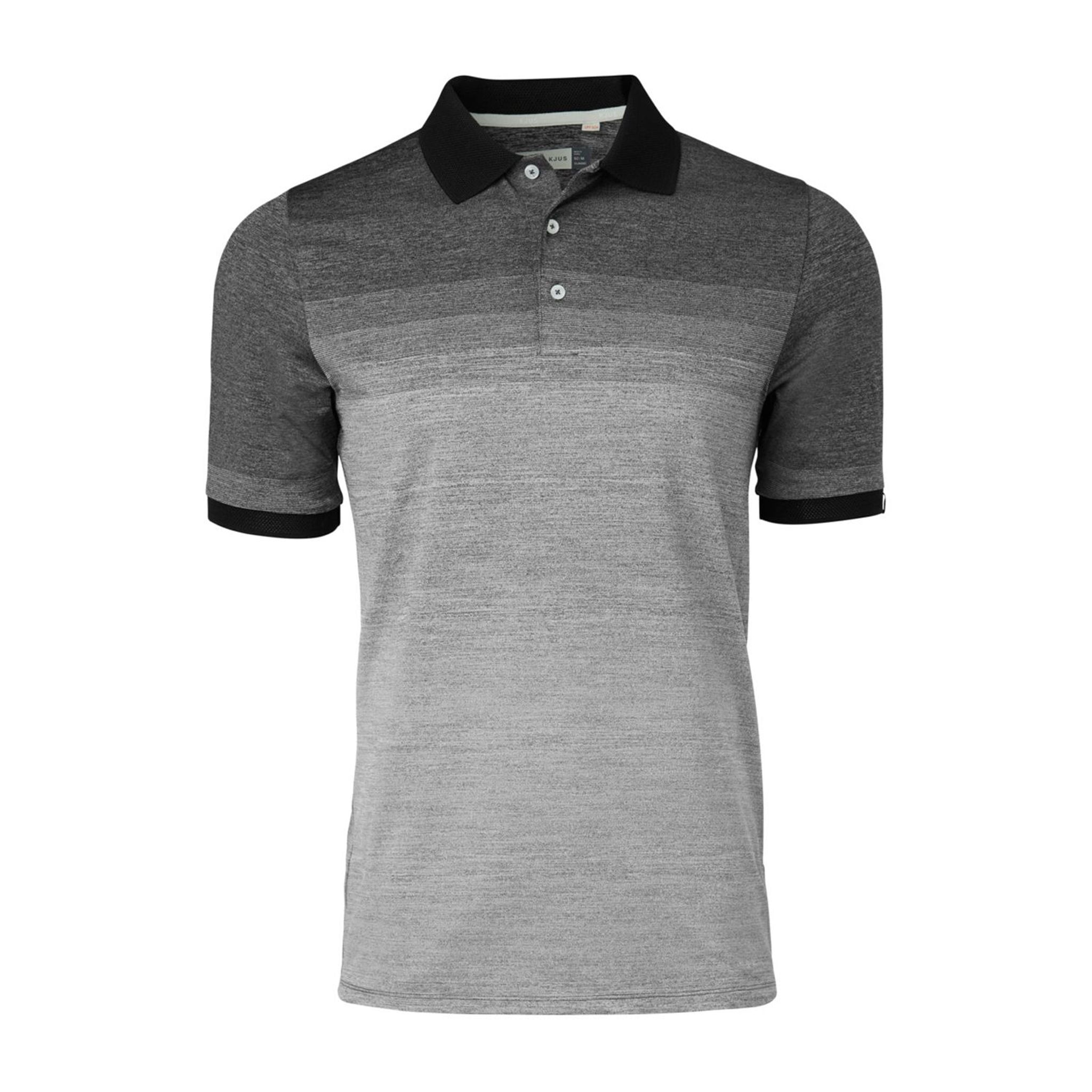 Polo Kjus M Melange Fading SS Blanc Melange Homme