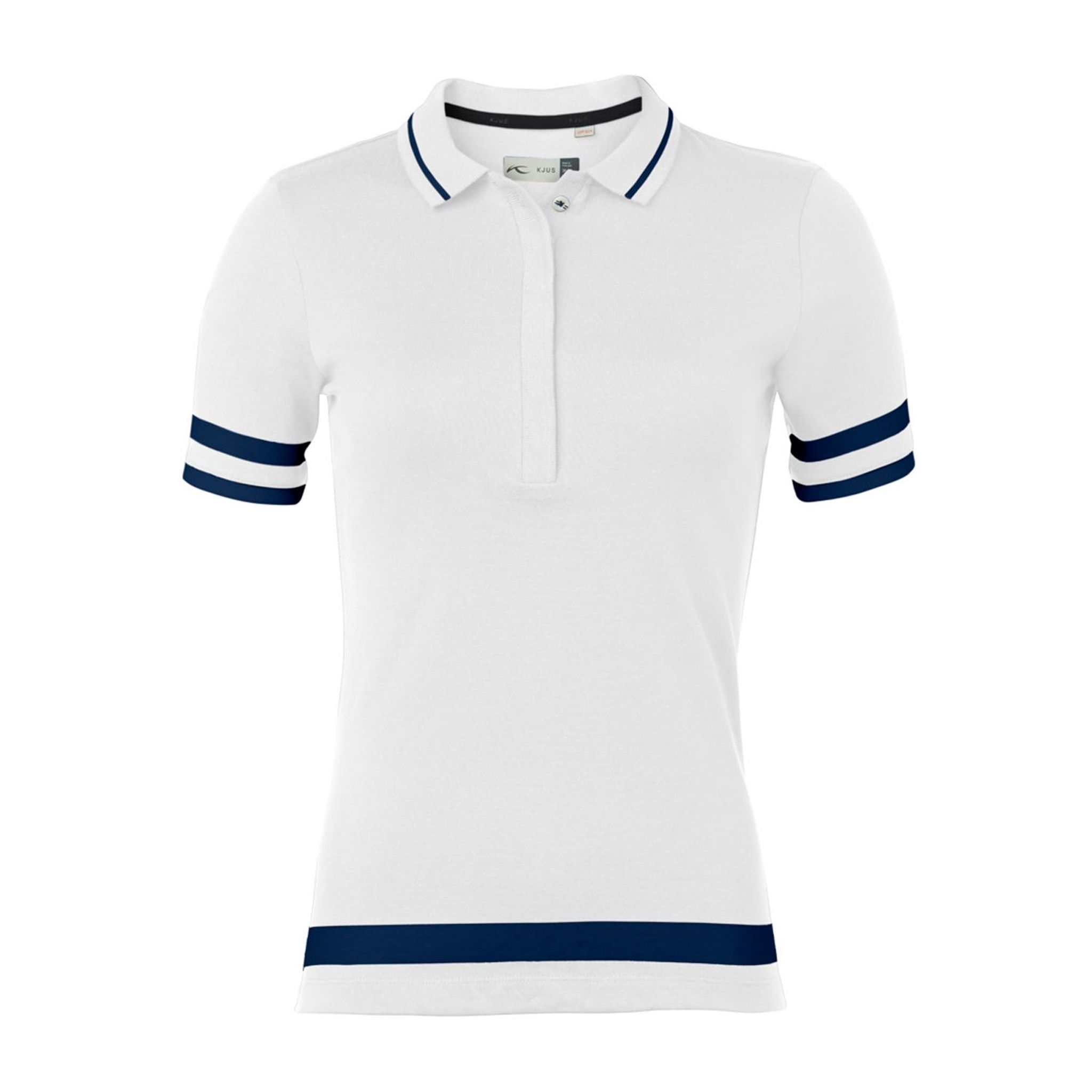 Polo Kjus W Tana SS Blanc/Bleu Atlanta Femme