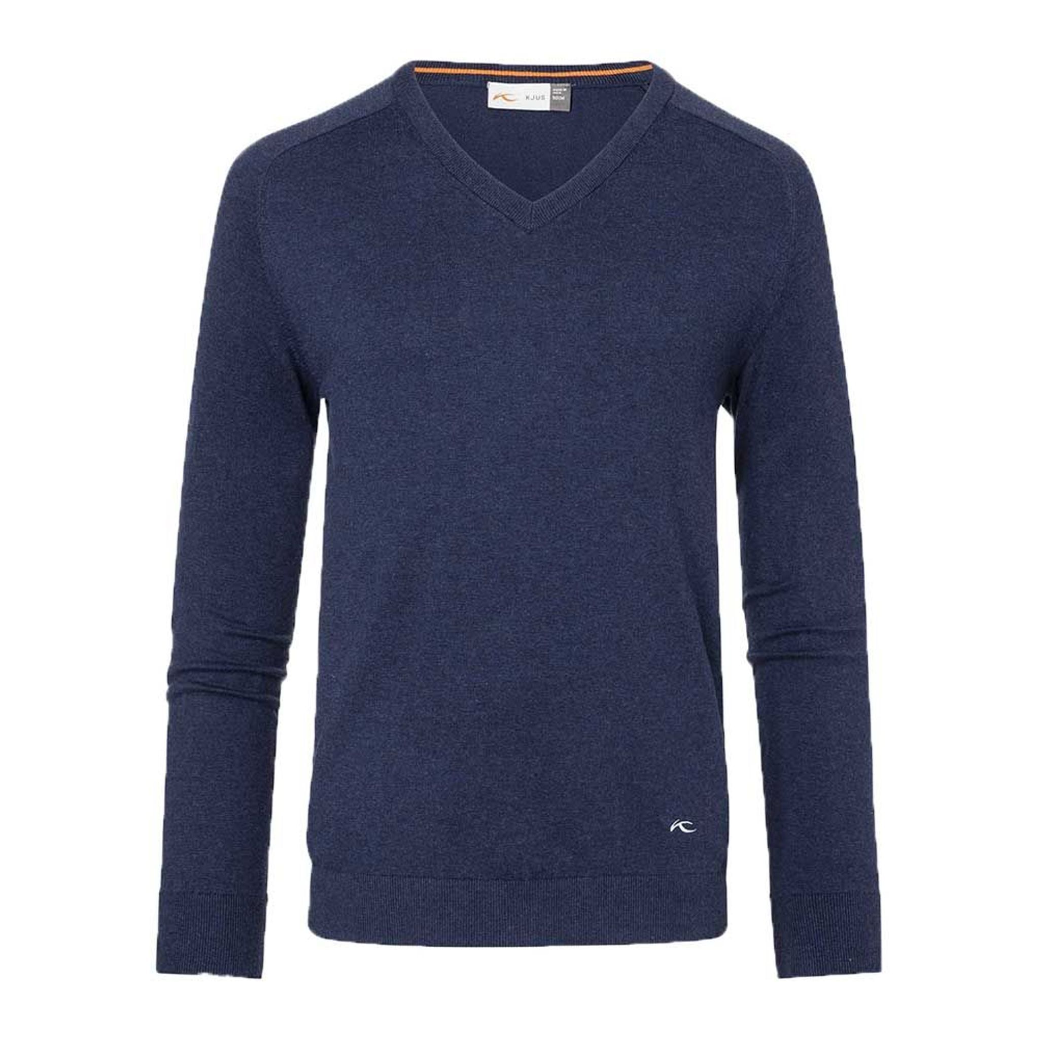 Kjus M Pullover V-Ausschnitt Kirk Atlanta Blau Meliert Herren