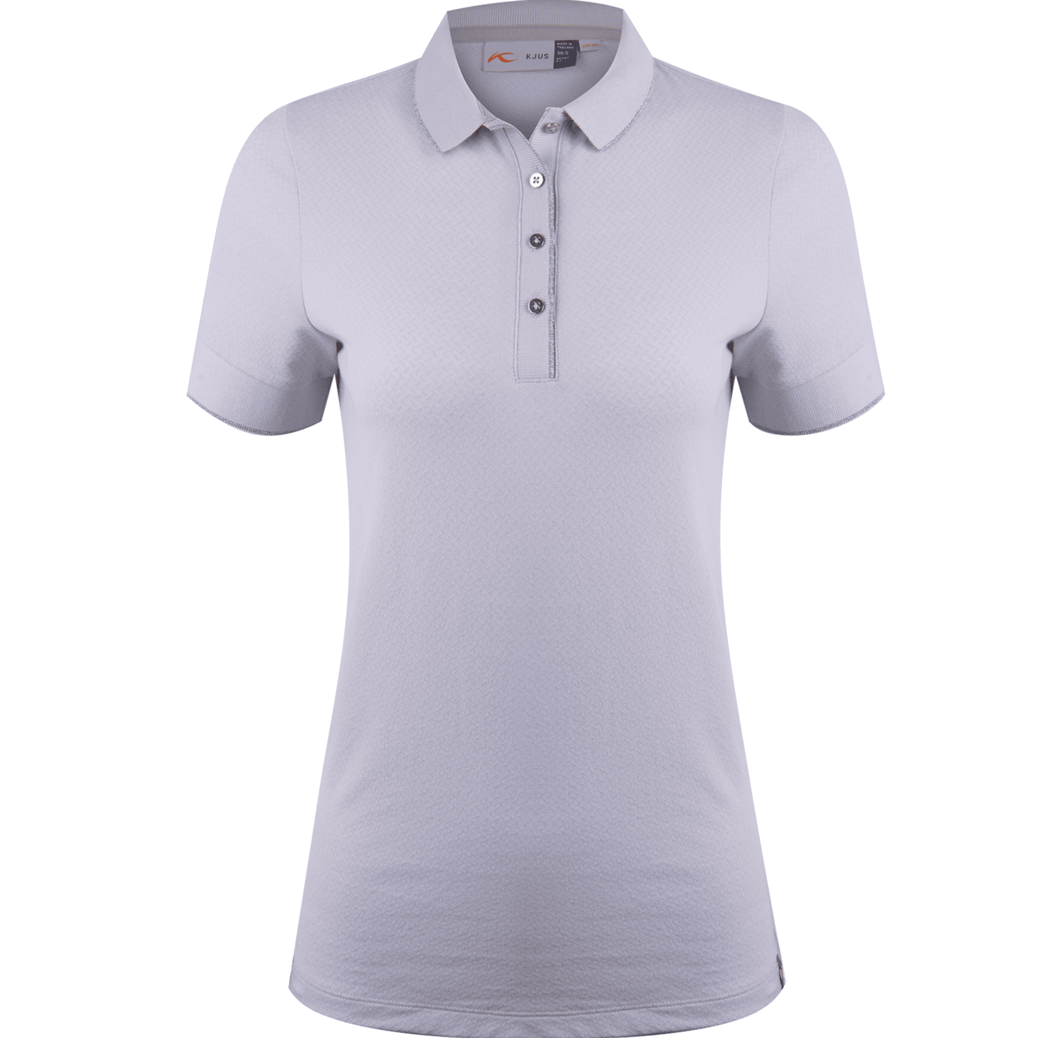 Polo Kjus W Ella Structure SS Alloy/Blanc Femme