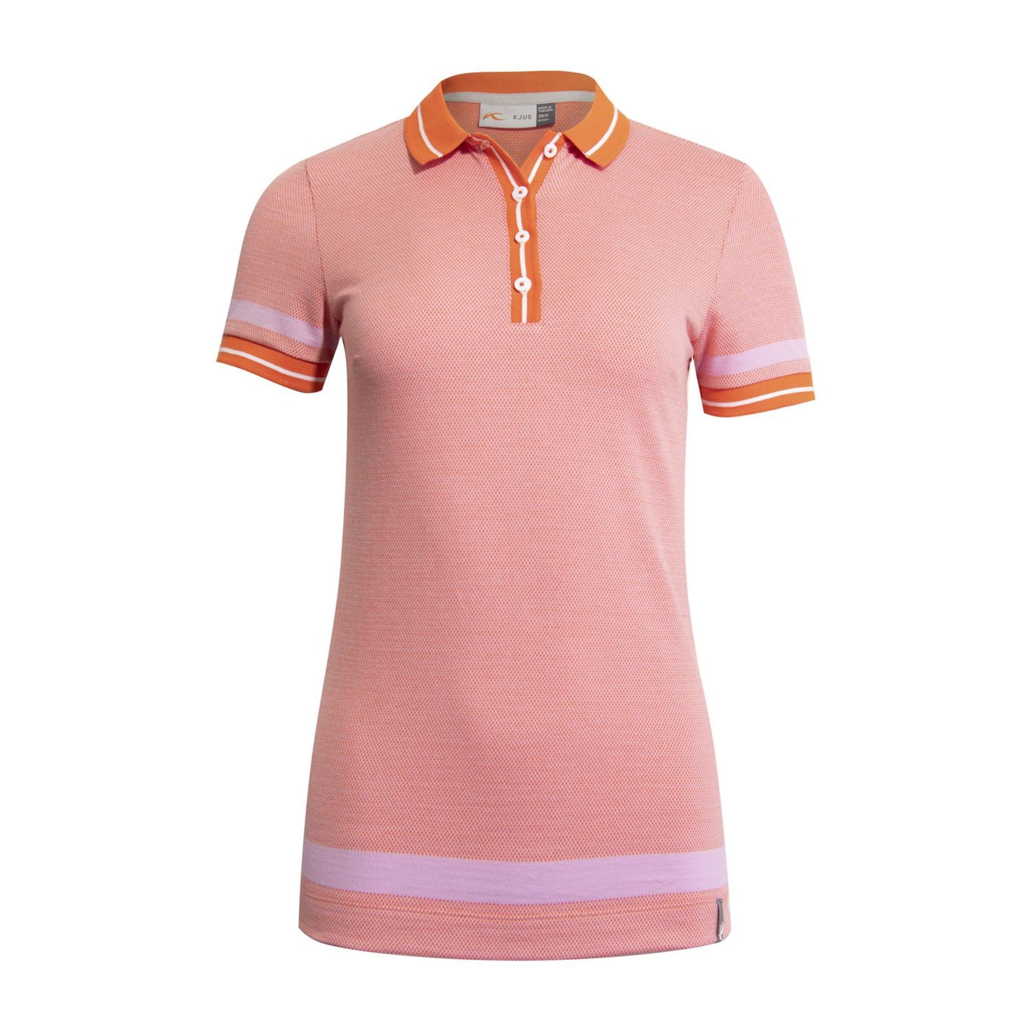 Polo Kjus W Emmy Structure SS Mandarine/Pink Reef Femme