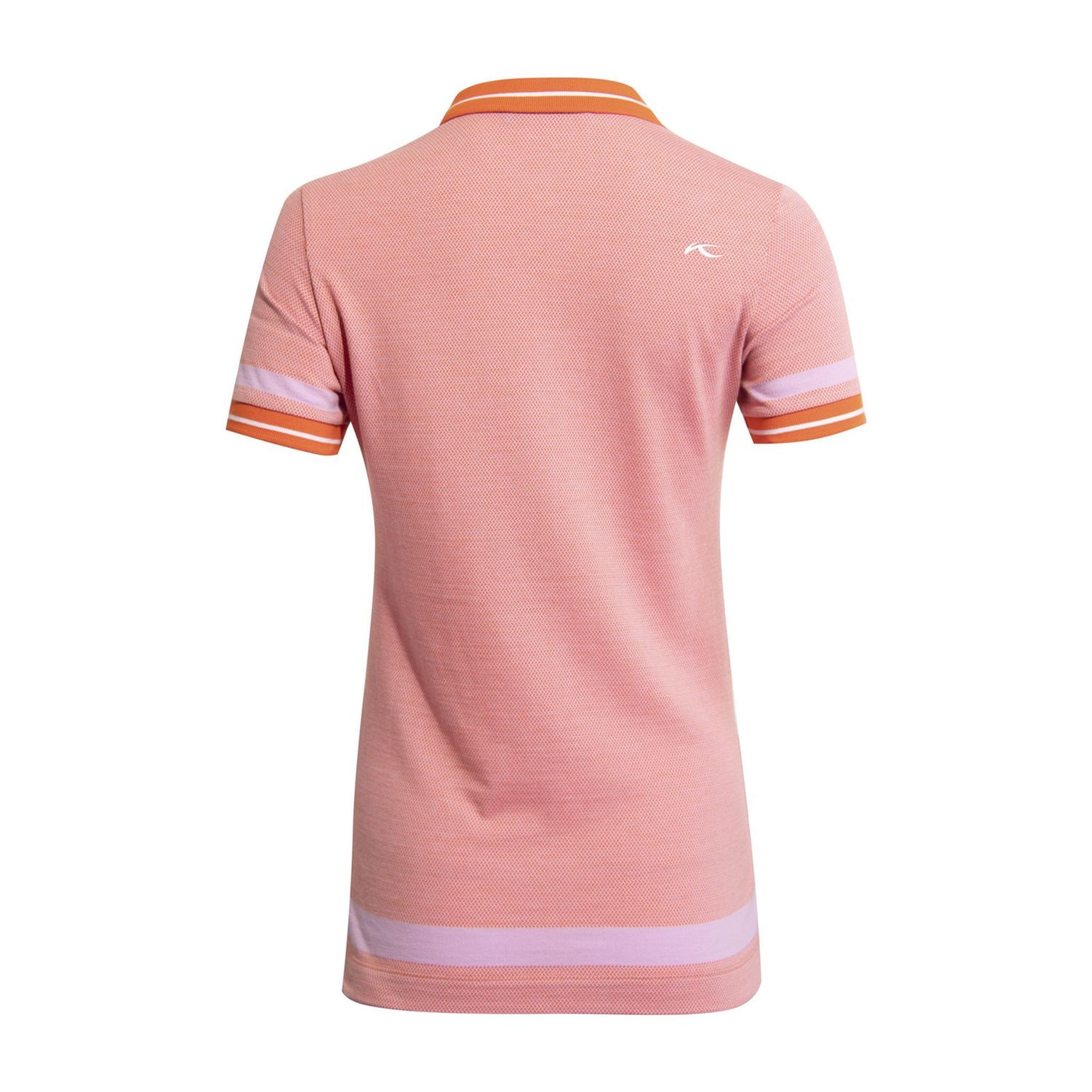 Polo Kjus W Emmy Structure SS Mandarine/Pink Reef Femme