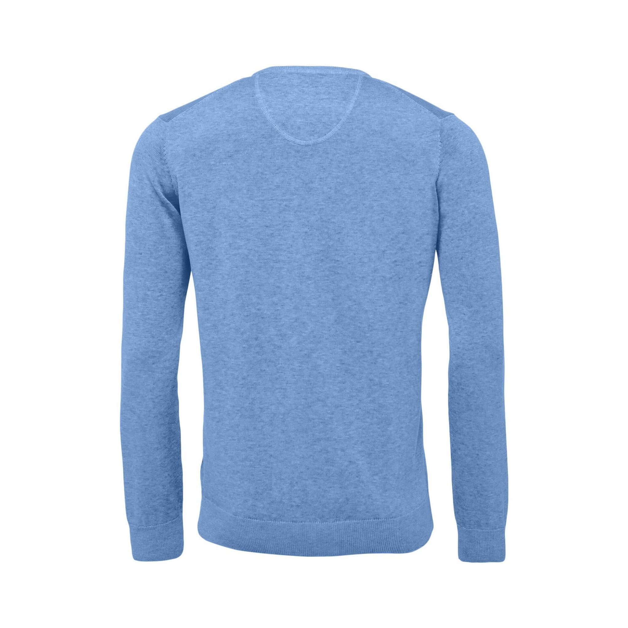 Pull de golf super fin à col en V Fynch Hatton pour hommes Ciel clair Hommes