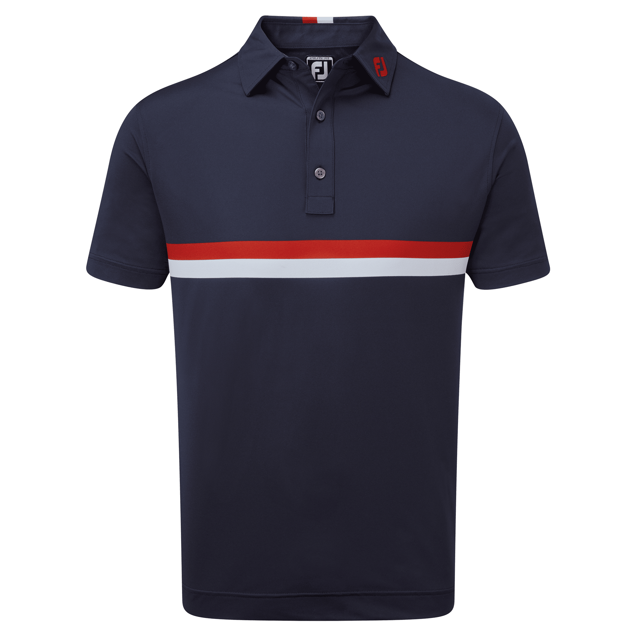 Polo piqué à double bande de poitrine Footjoy pour homme