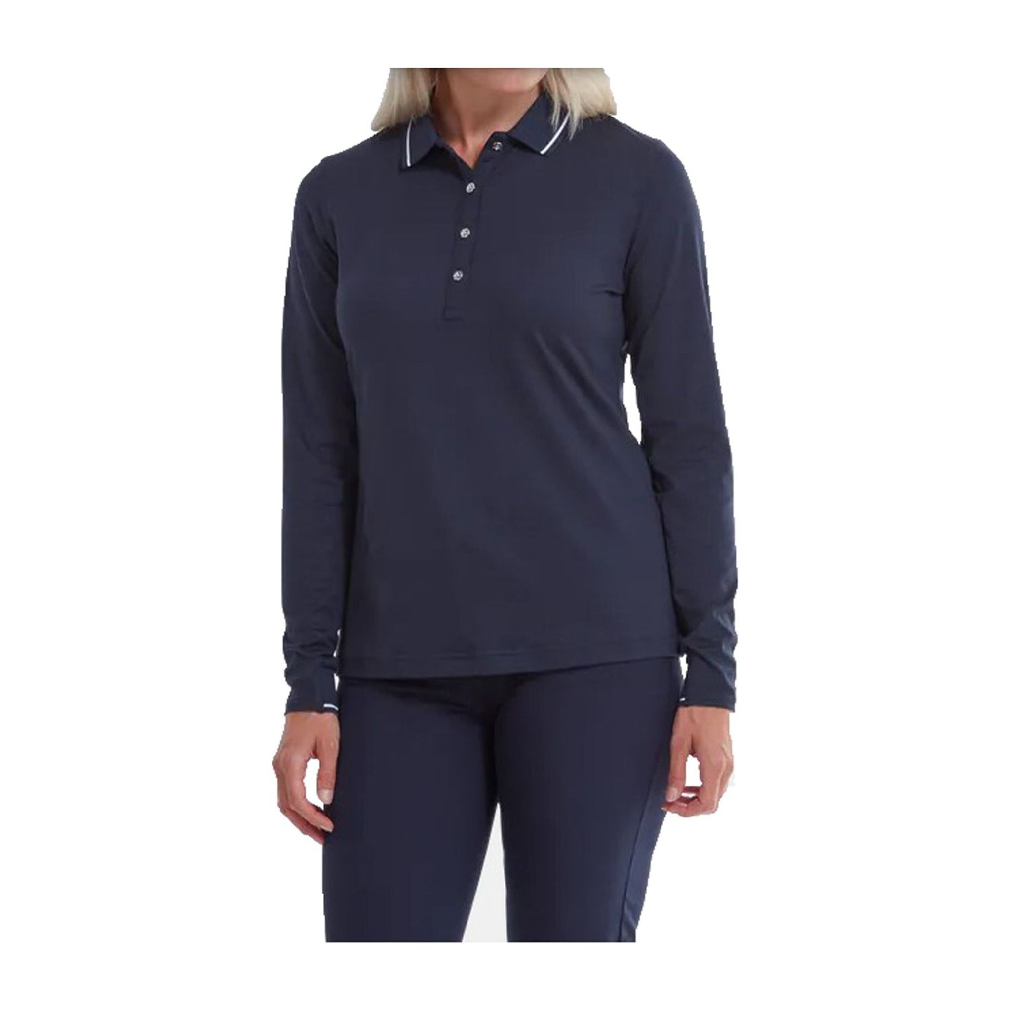 Footjoy W Polo Thermal manches longues bleu marine femme