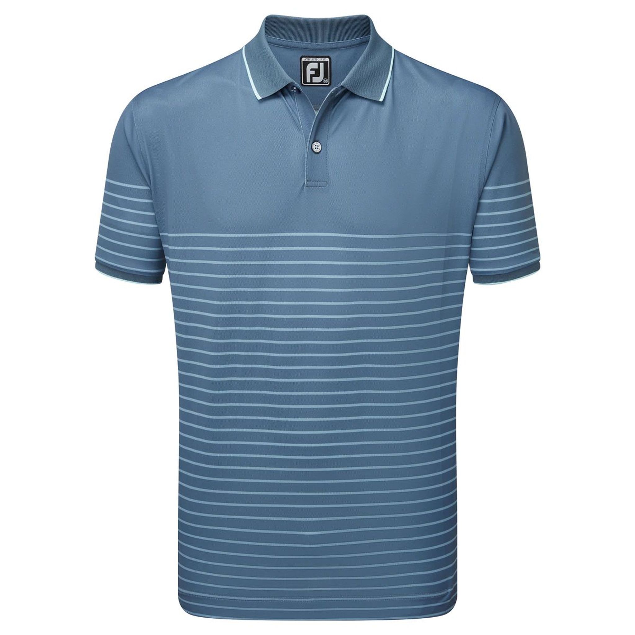 Polo de golf piqué à rayures bretonnes Footjoy pour homme