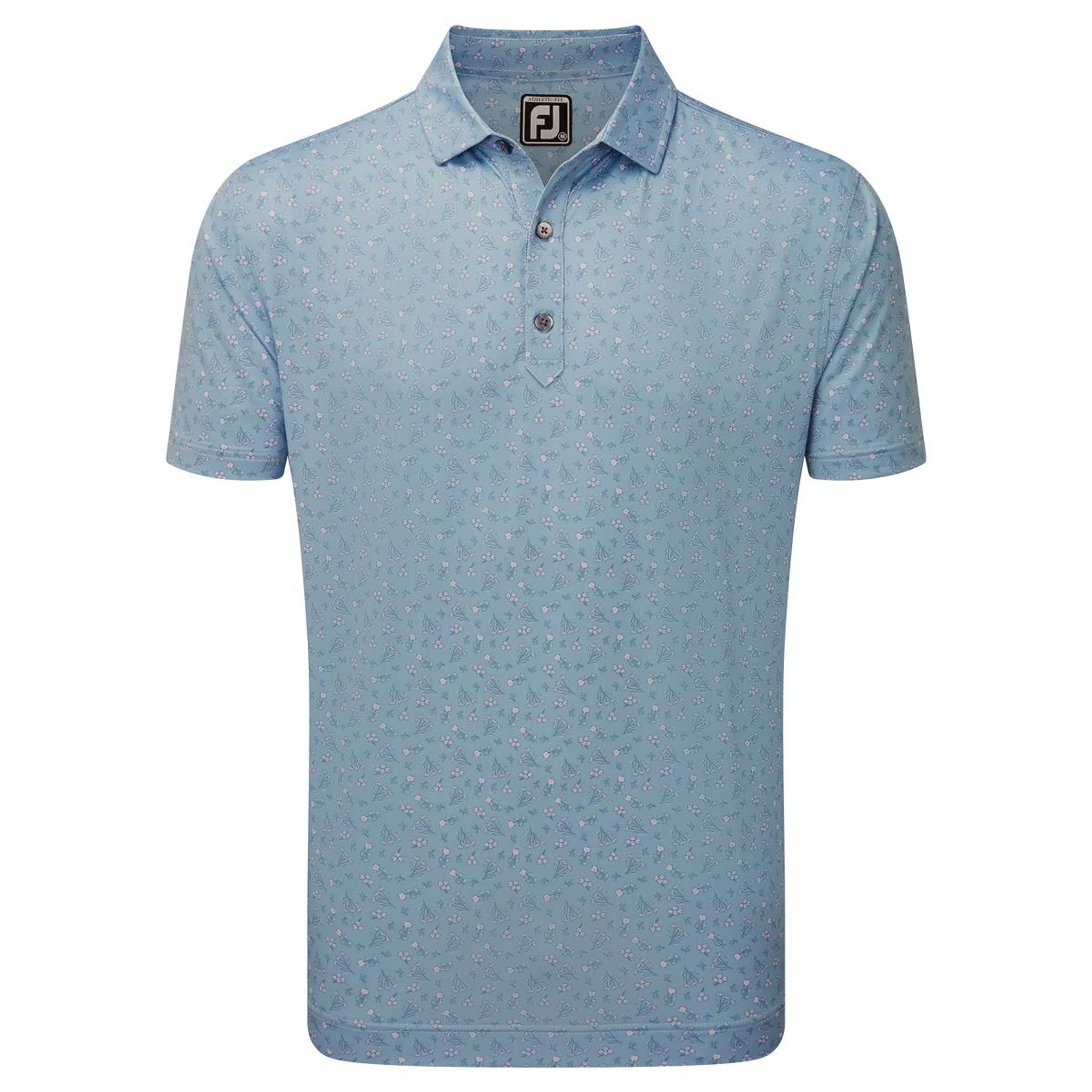 Polo de golf Footjoy Mini Floral Ecosse pour hommes