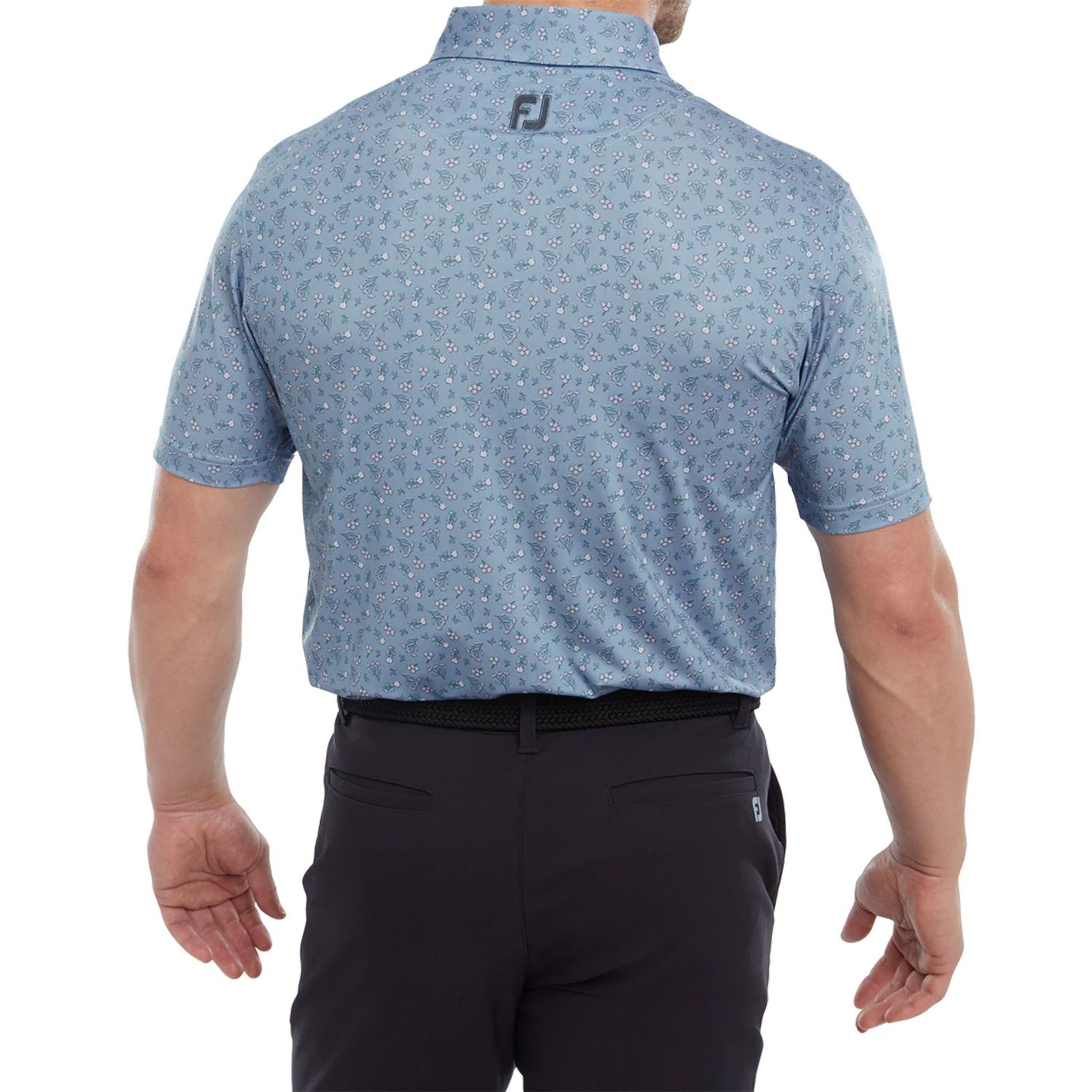 Polo de golf Footjoy Mini Floral Ecosse pour hommes