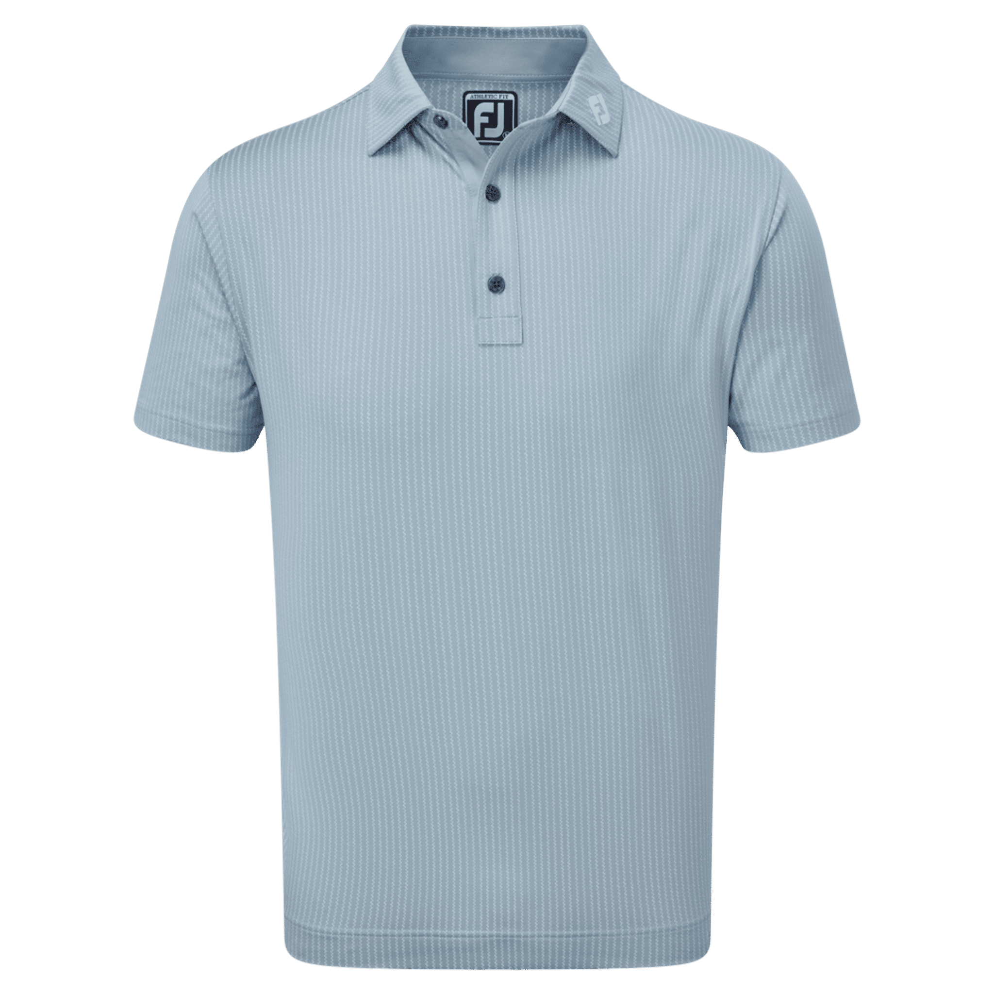 Polo Footjoy Zig-Zag Print Lisle Dove Homme