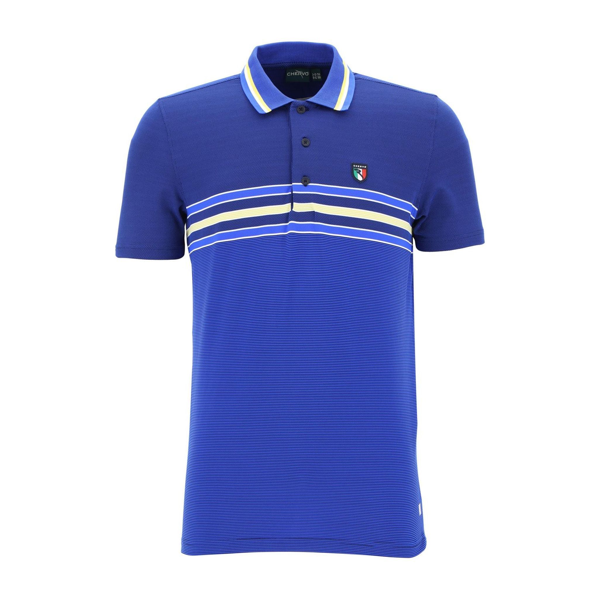 Polo Chervo Avo SS Bleu Homme