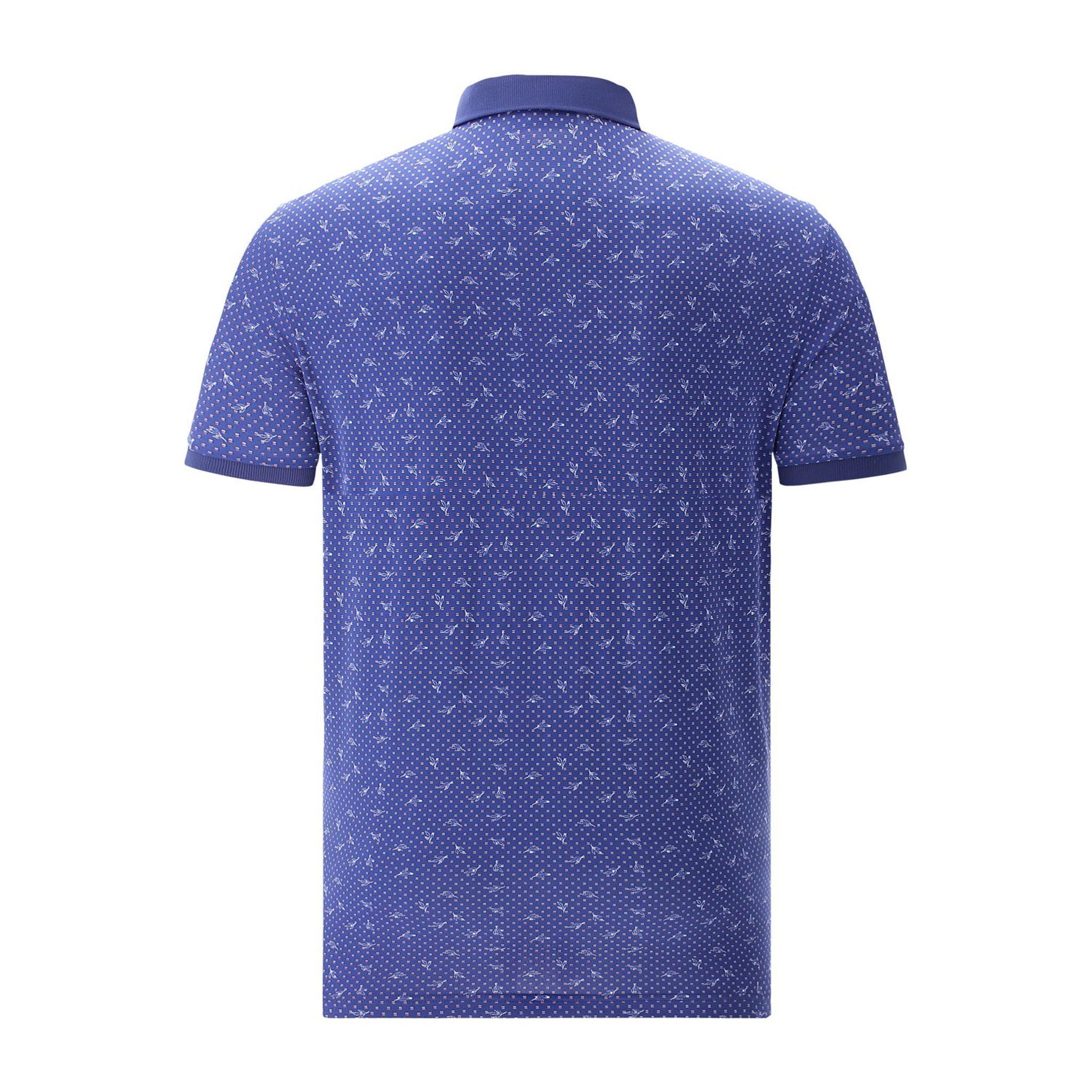 Polo Chervo M Asier SS Bleu (petit motif) Homme