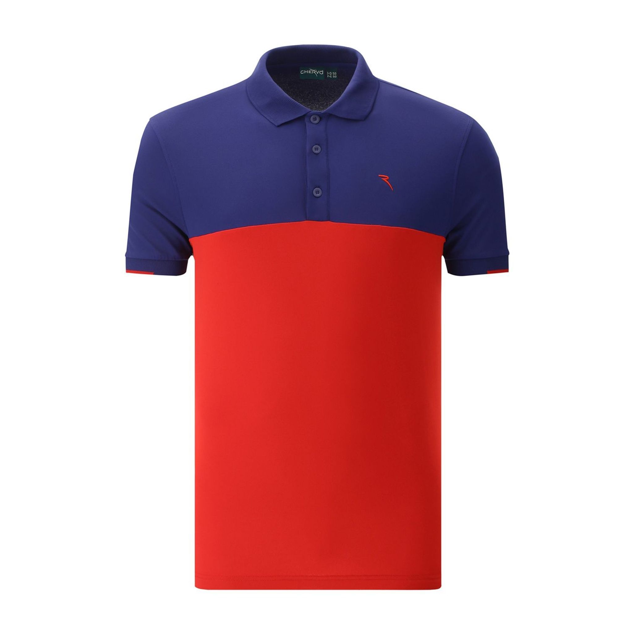 Polo Chervo M Aymon SS Rouge/Bleu Homme