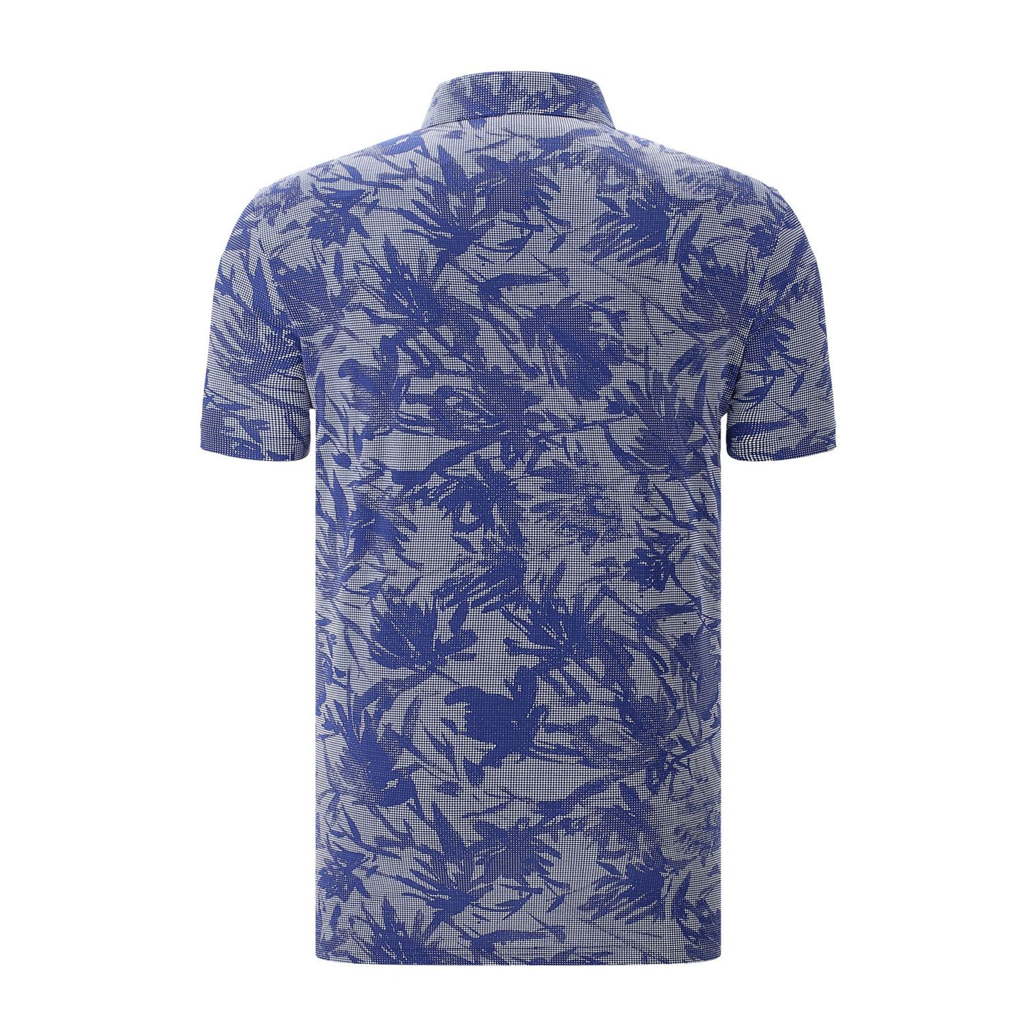 Polo Chervo M Ambrosio SS Bleu/Fleur Homme