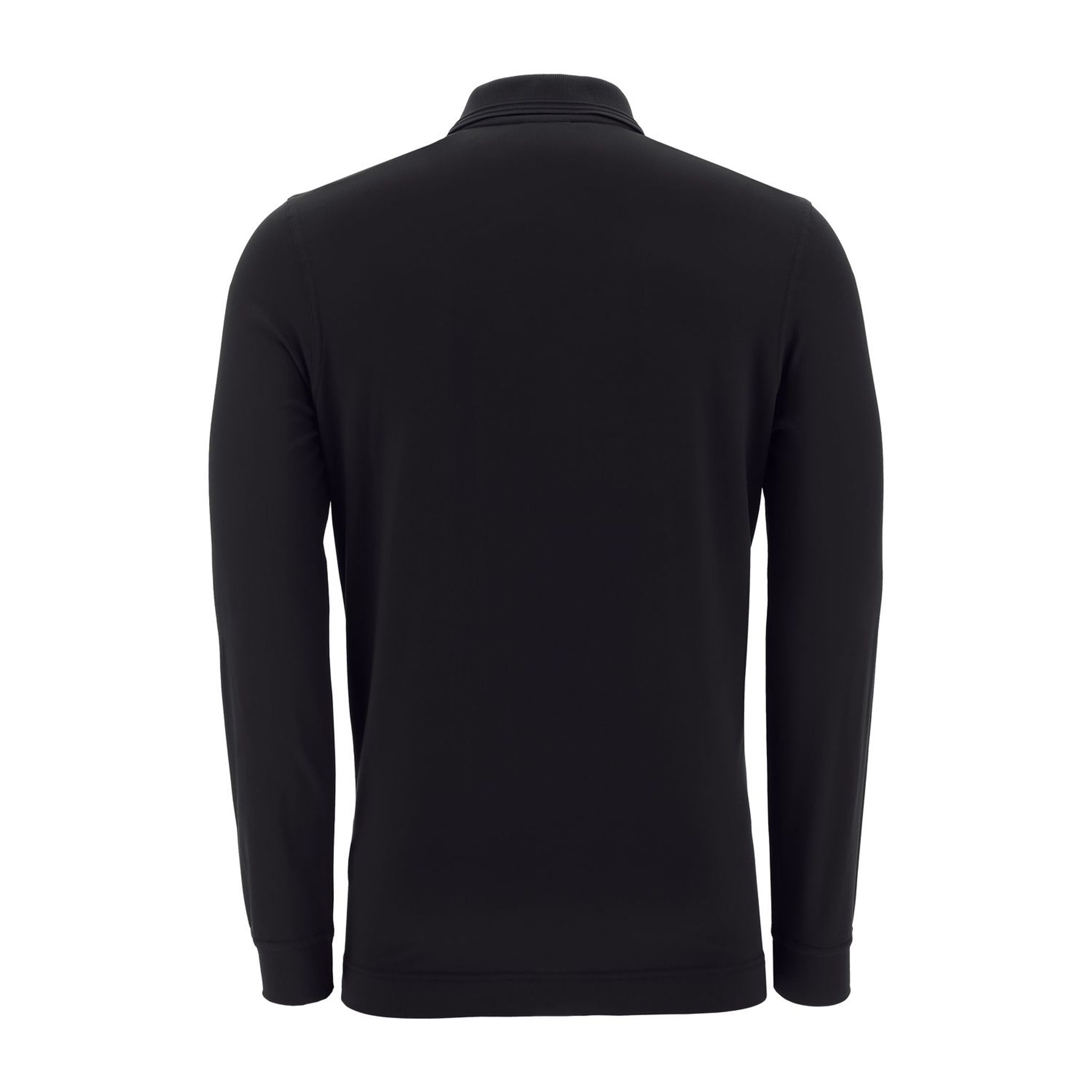 Polo Chervo Areala à manches longues noir pour homme