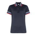 Polo Cross Sportswear W à rayures bleu marine pour femme