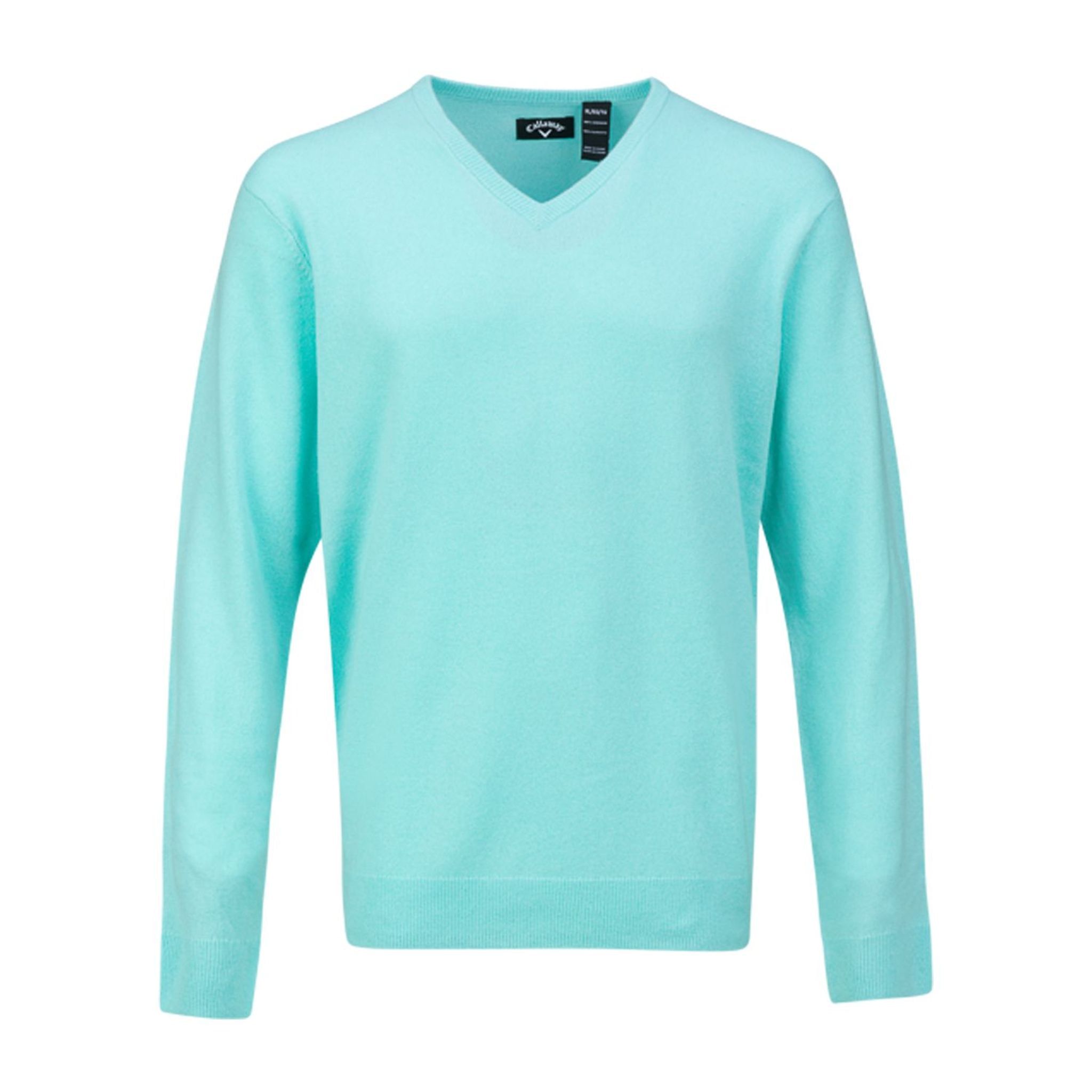 Pull Callaway Cachemire Col V Aruba Bleu Homme