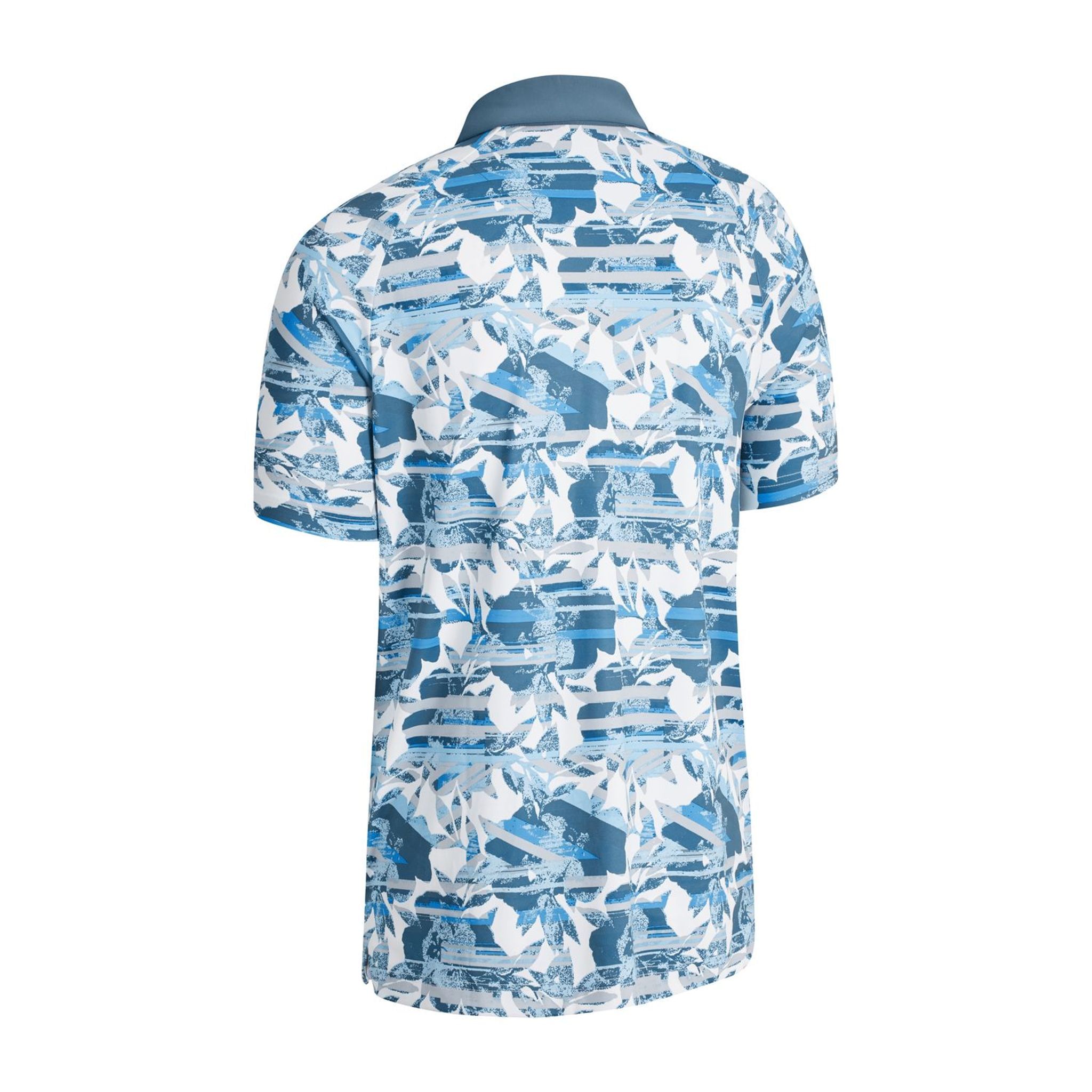 Polo à manches courtes à imprimé floral structuré Callaway M Blanc brillant pour homme