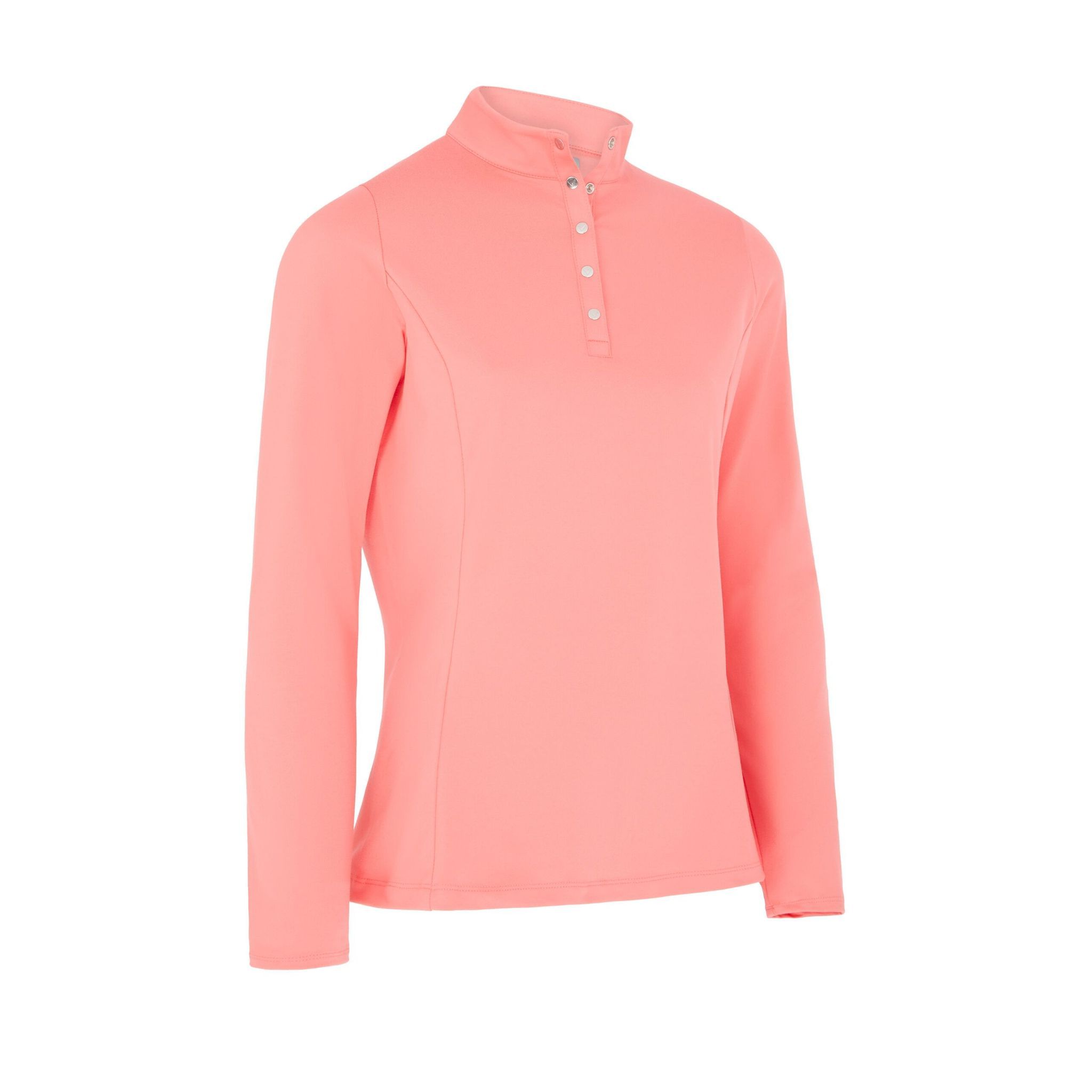 Callaway Polo de golf en polaire thermique à manches longues Coral Paradise Da Femme