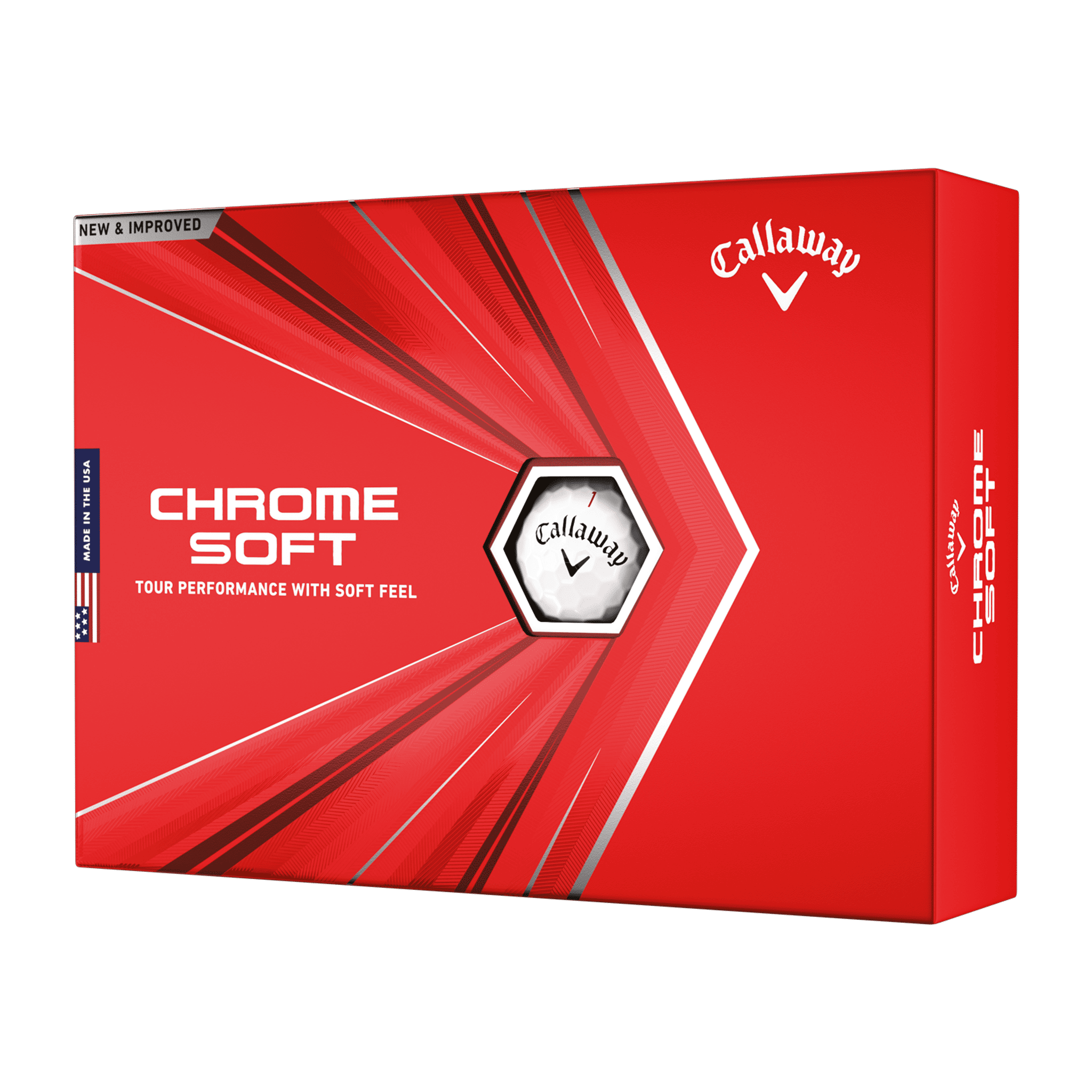 Callaway Chrome Soft (20) [12 balles] Blanc