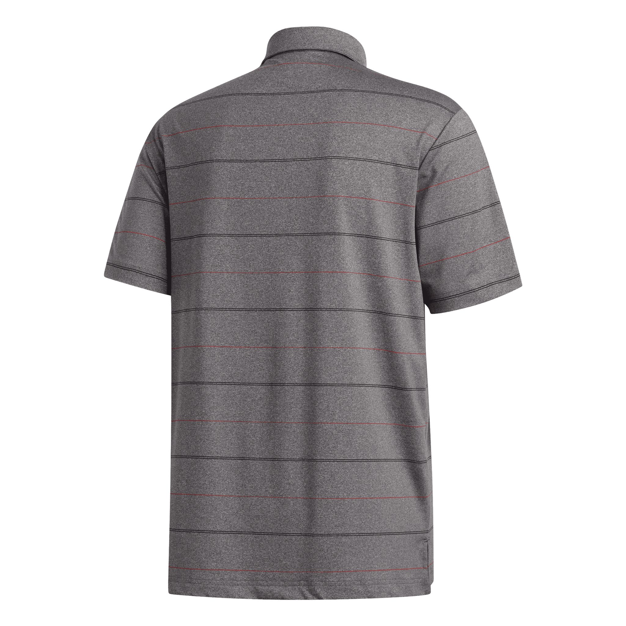 Polo Adidas Ultimate Heather Stripe Noir/Corail/Mélange Homme