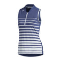 Polo Adidas W Engineered Stripe SL Indigo Femme