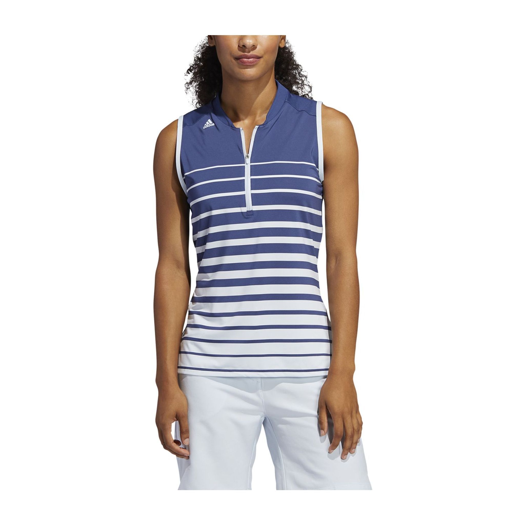 Polo Adidas W Engineered Stripe SL Indigo Femme