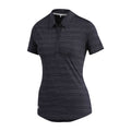 Polo Adidas W Microdot SS Noir/Blanc Femme