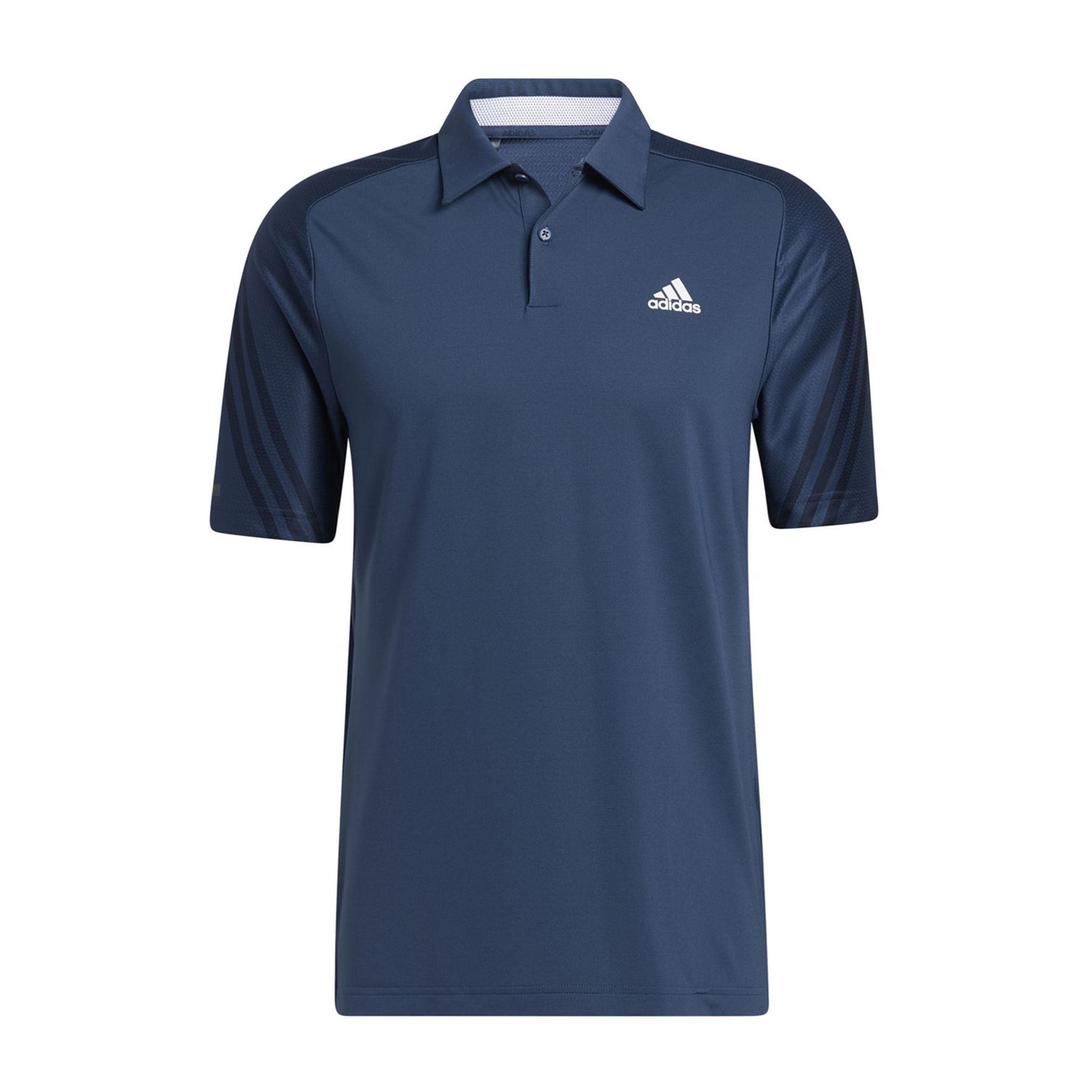 Polo Adidas Heat.Rdy 3-Stripe SS pour homme, bleu marine