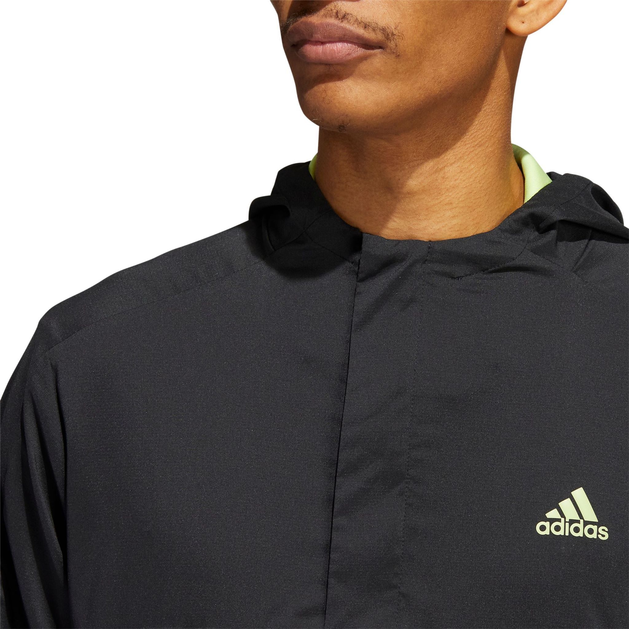 Pull Adidas M Primeknit Quarter Zip Noir/Presque Li Homme