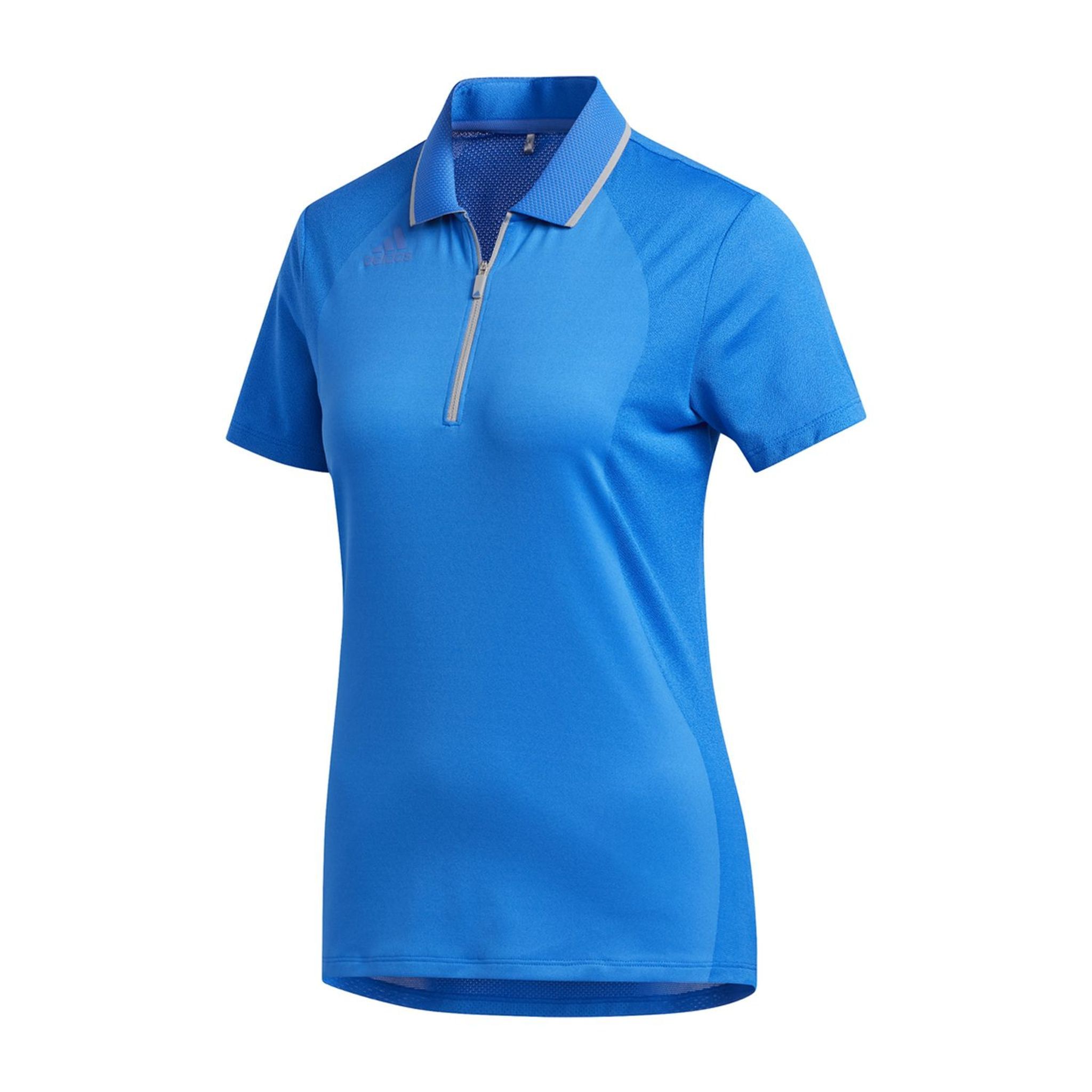 Polo Adidas W Aeroready Engineered SS pour femme Bleu Glory