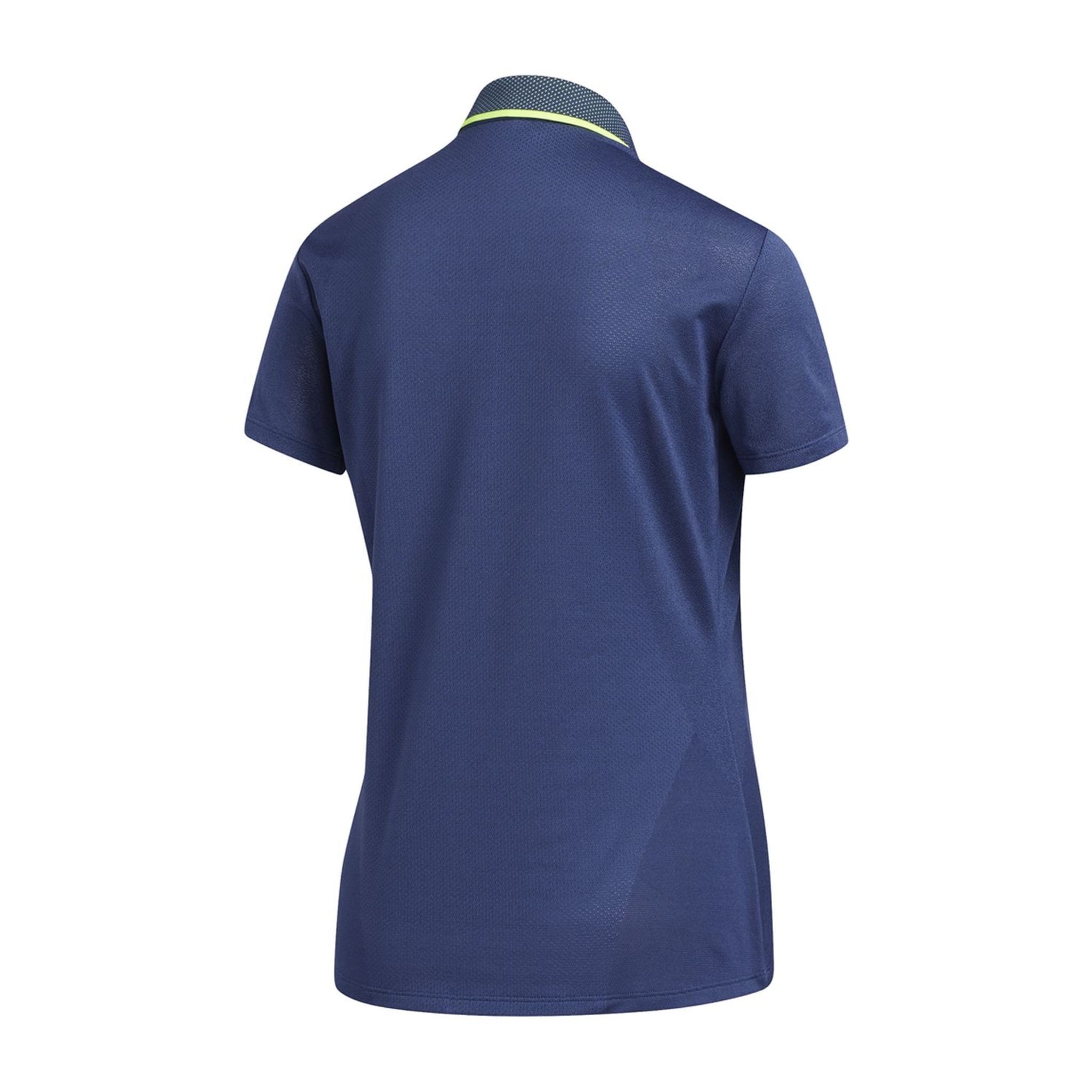 Adidas W Aeroready Engineered SS Polo Tech Indigo Damen