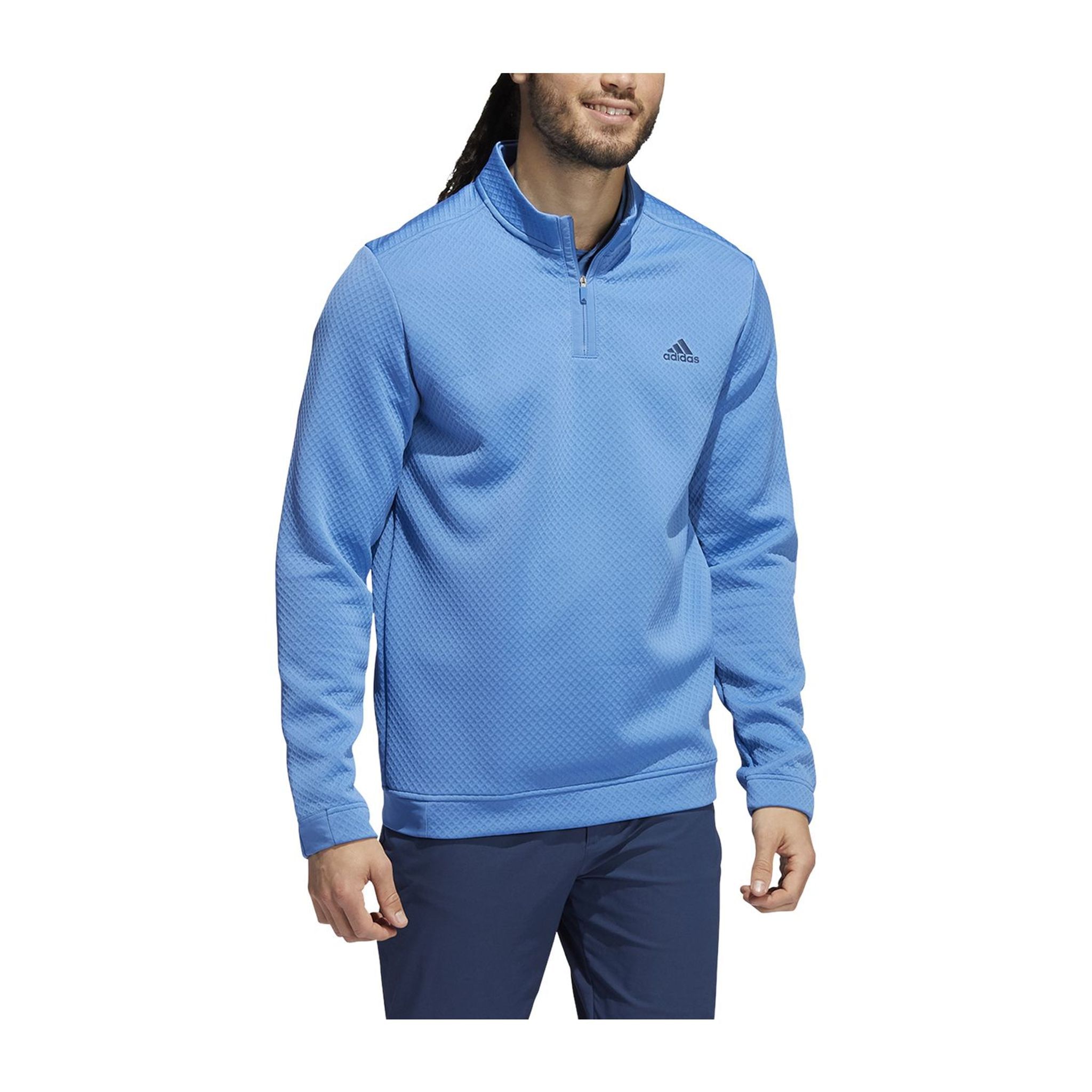 Adidas Sweater DWR Half Zip Blau Herren