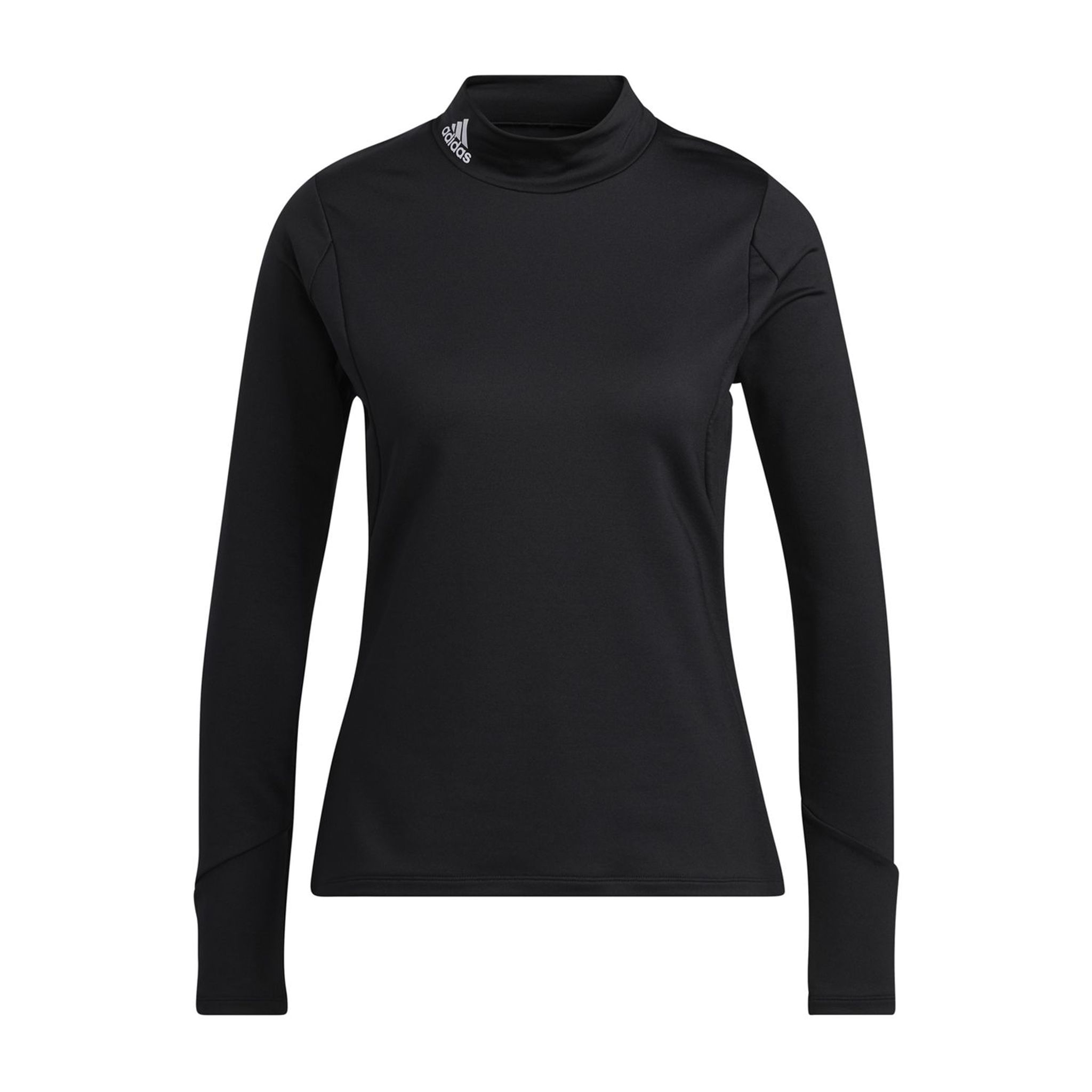 T-shirt à manches longues Adidas W Layer Mock pour femme, noir