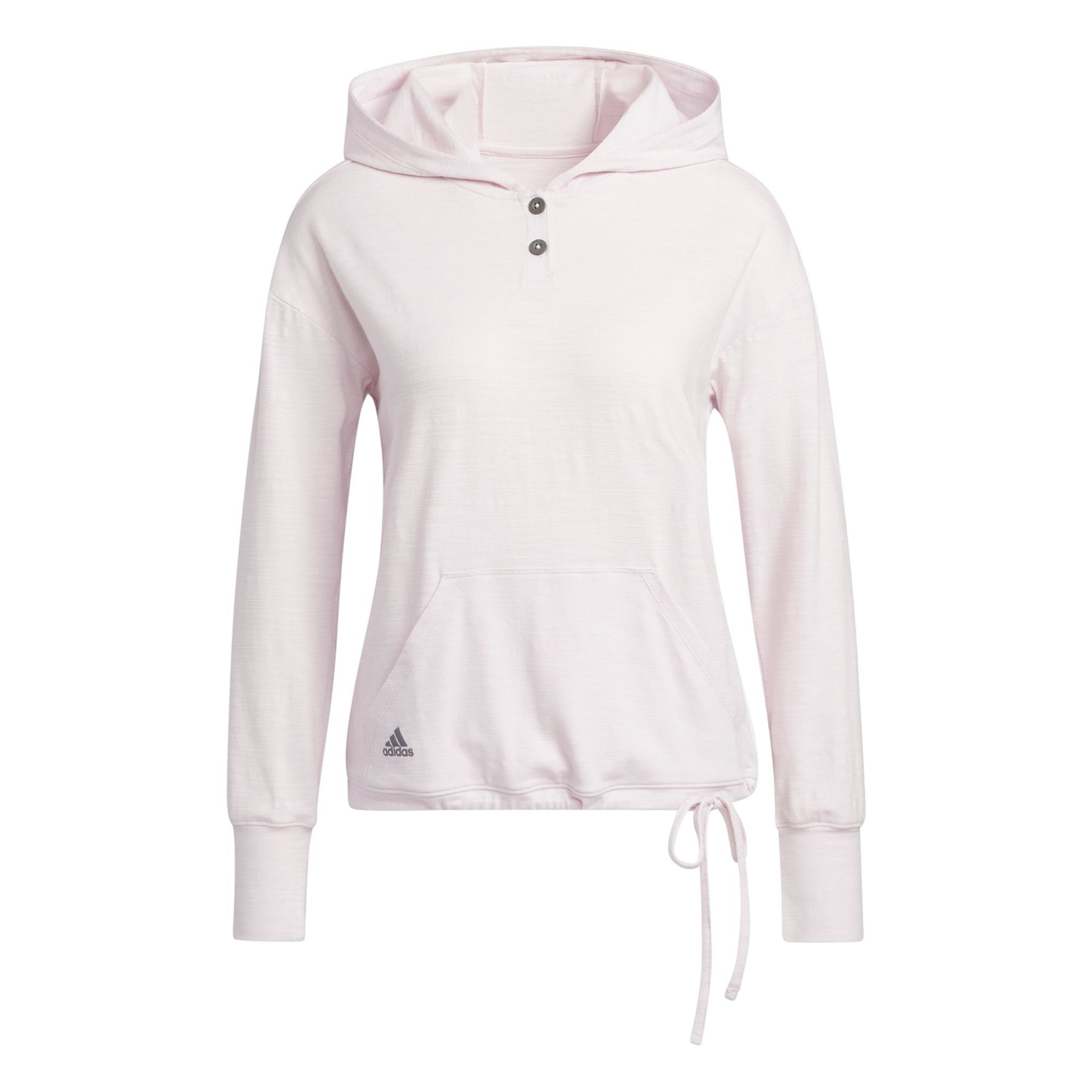 Sweat à capuche Adidas W Essentials Slub Almost Pink/White pour femme