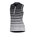 Polo Adidas W Engineered Stripe SL Noir/Blanc Femme