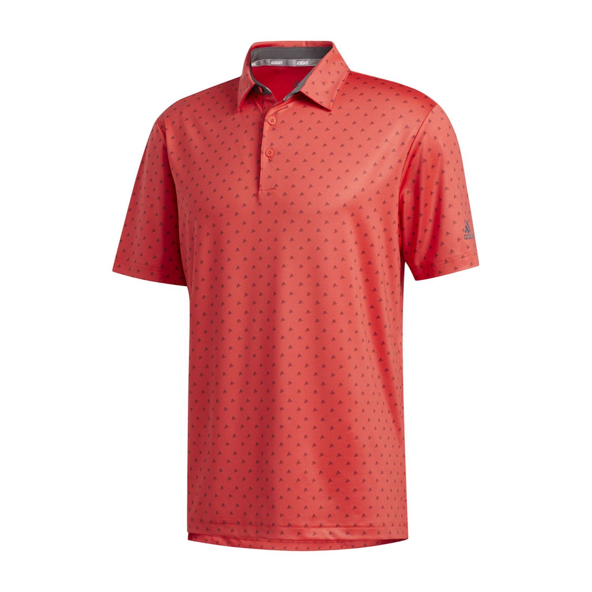 Polo Adidas Ultimate365 Badge of Sort Corail/Gris Homme