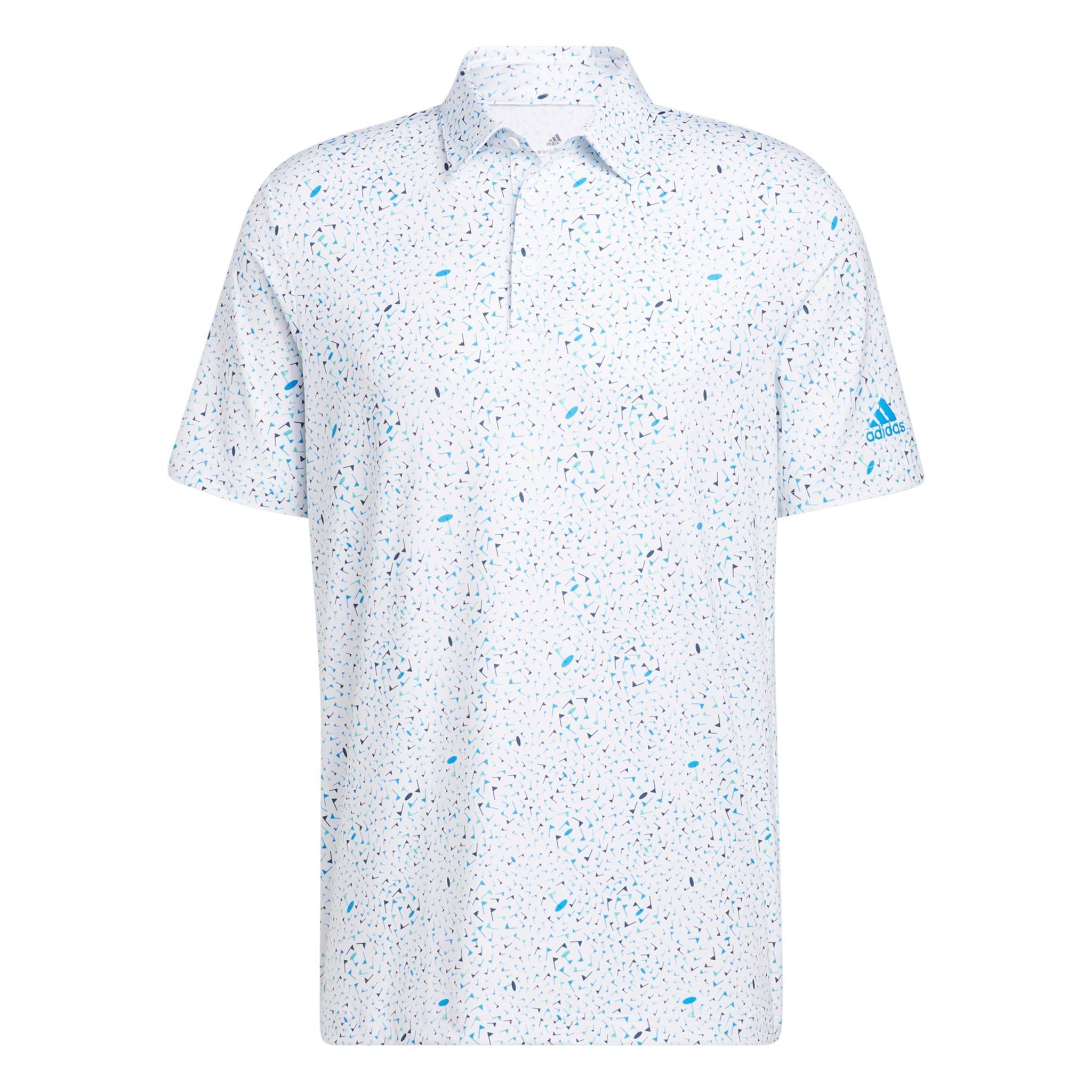 Polo Adidas M à imprimé drapeau bleu Rush/Semi Mint Rush/Crew Na Homme