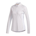 Polo Adidas W Aeroready UPF50 à manches longues Blanc/Orange Femme