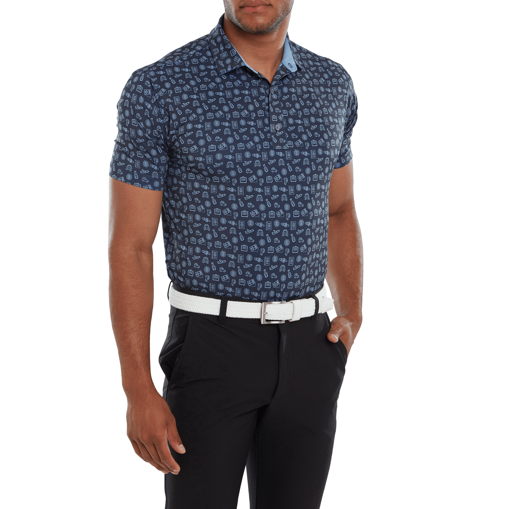 Footjoy Travel Print Polo Hommes