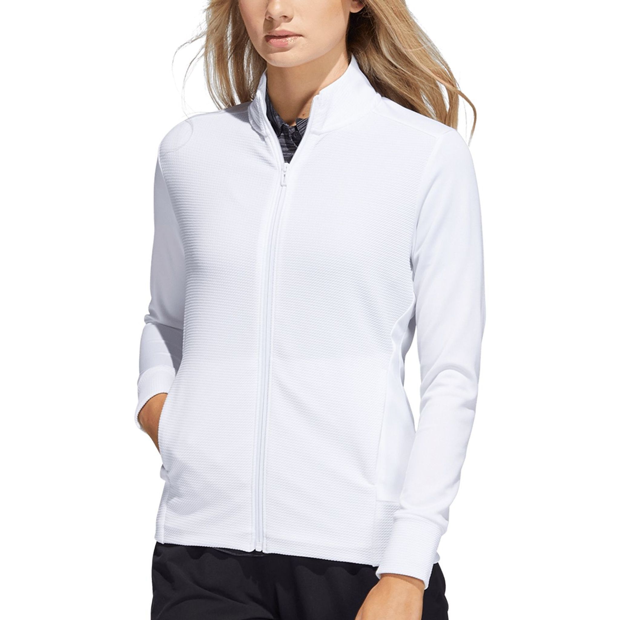 Adidas Veste texturée entièrement zippée Femme