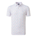 Polo en fil d'Écosse Footjoy Glass Print Homme