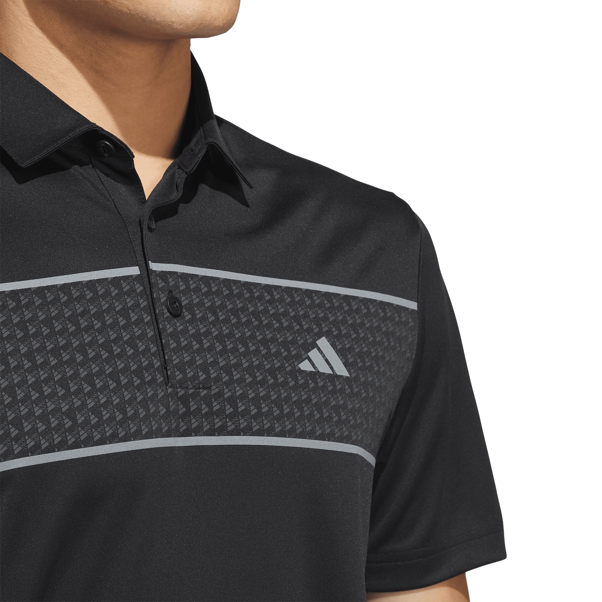 Polo Adidas Core à rayures sur la poitrine pour homme