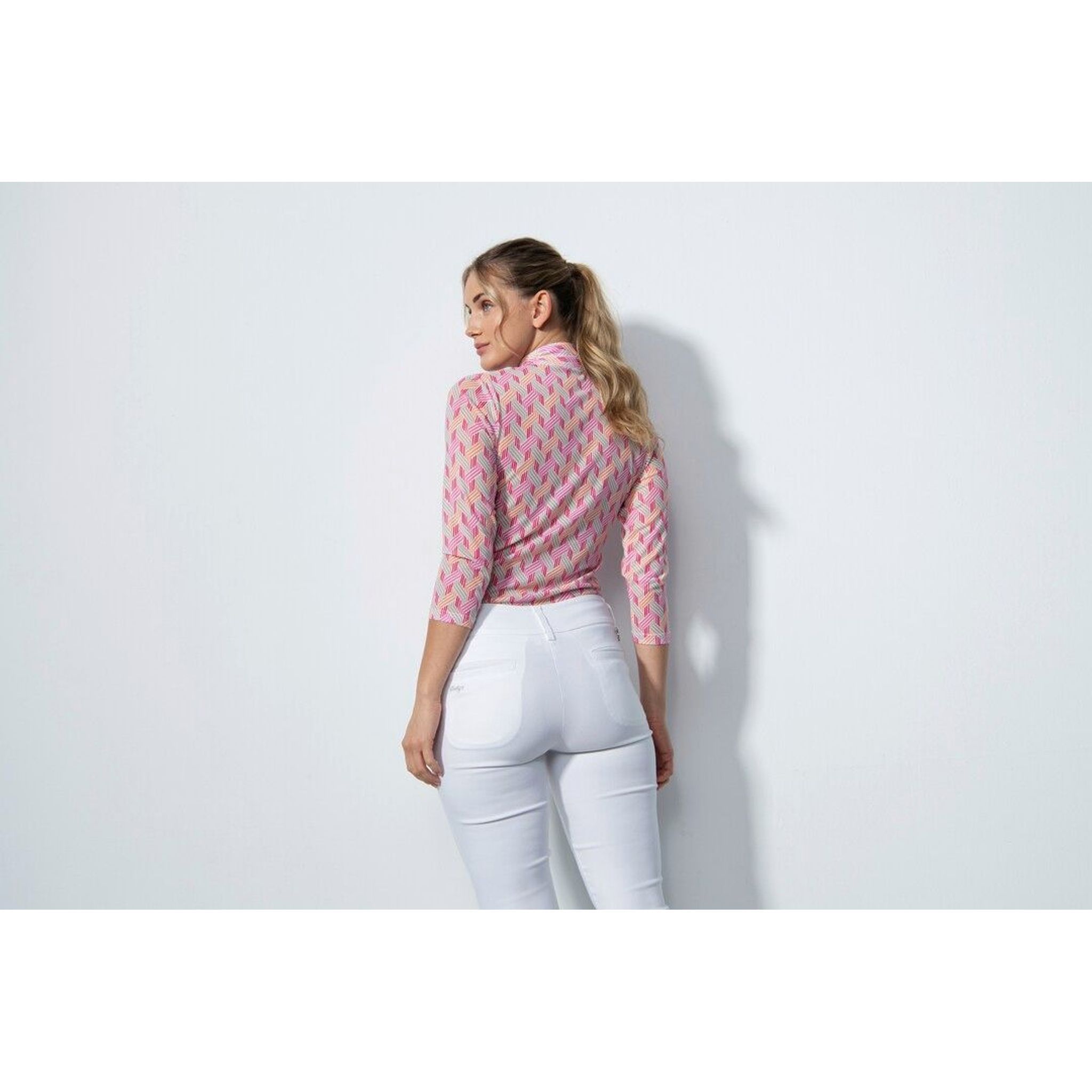 Polo à manches 3/4 en maille Daily Sports Digne pour femme