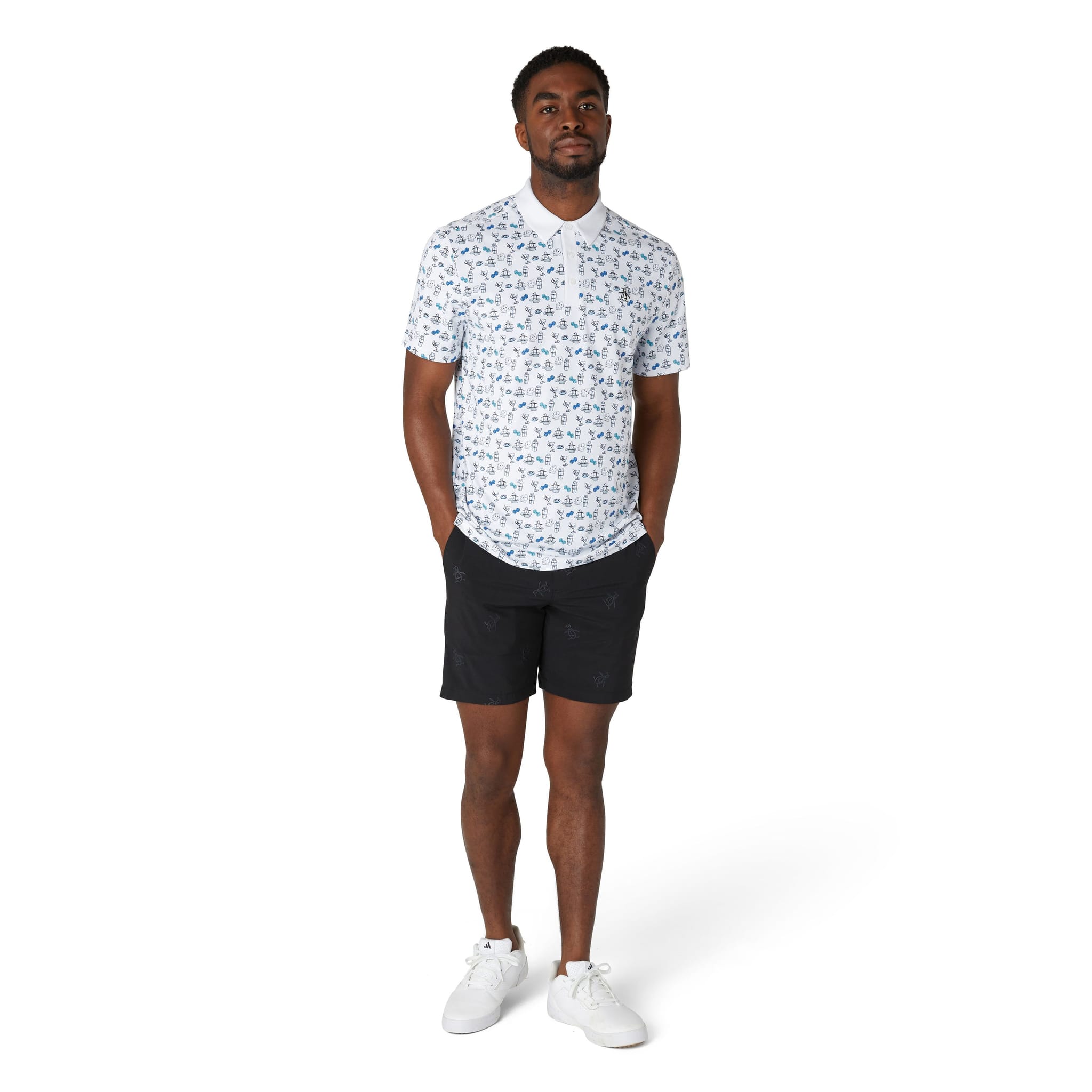 Polo imprimé intégral Original Penguin Player pour hommes