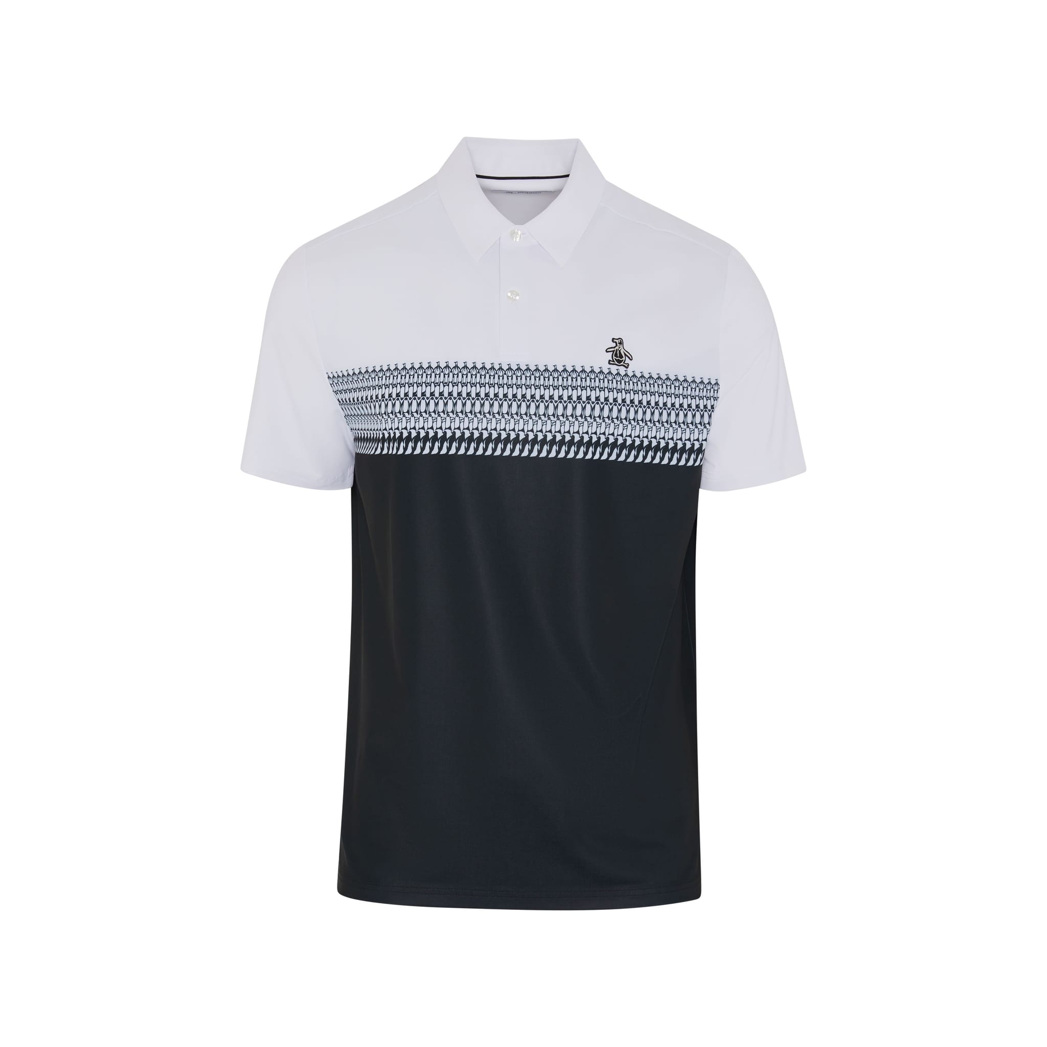 Polo à imprimé rayé original Penguin Engineered Novelty pour homme