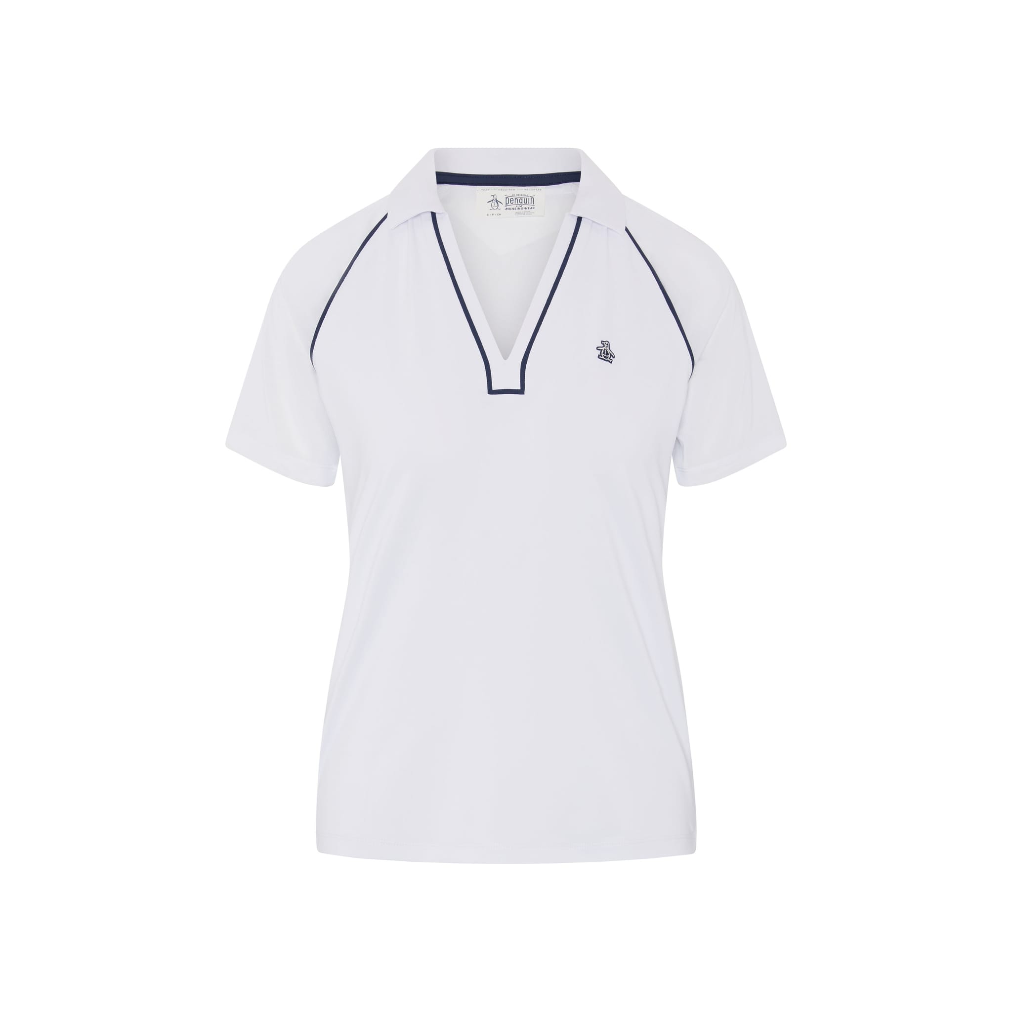 Polo à col en V Original Penguin pour femme